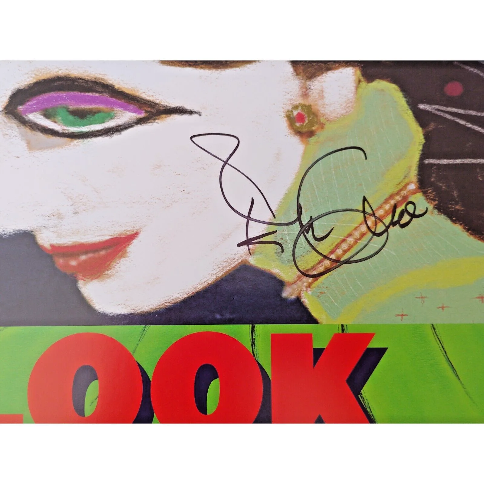 Elvis Costello — Elvis Costello Signed Look Now Vinyl Beckett BAS COA Record Album Autograph, image 2