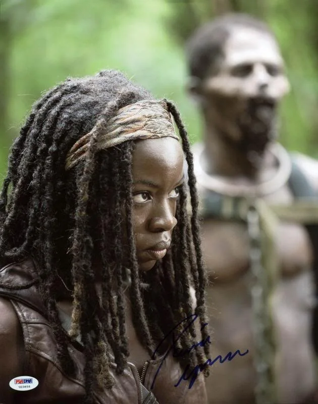 Danai Gurira — Danai Gurira The Walking Dead Signed Authentic 11X14 Photo PSA/DNA #U23656