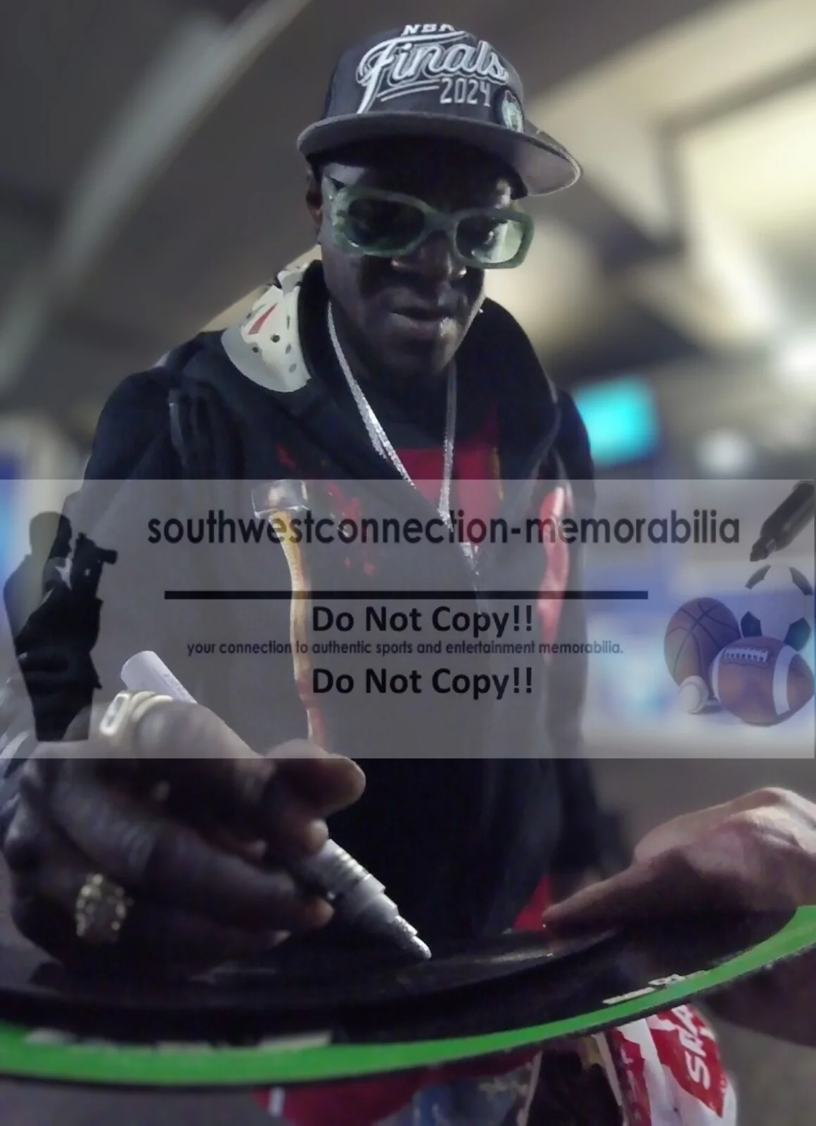 Flava Flav — Flavor Flav Signed Public Enemy 911 Is A Joke Photo Proof BAS COA Memorabilia, изображение 2