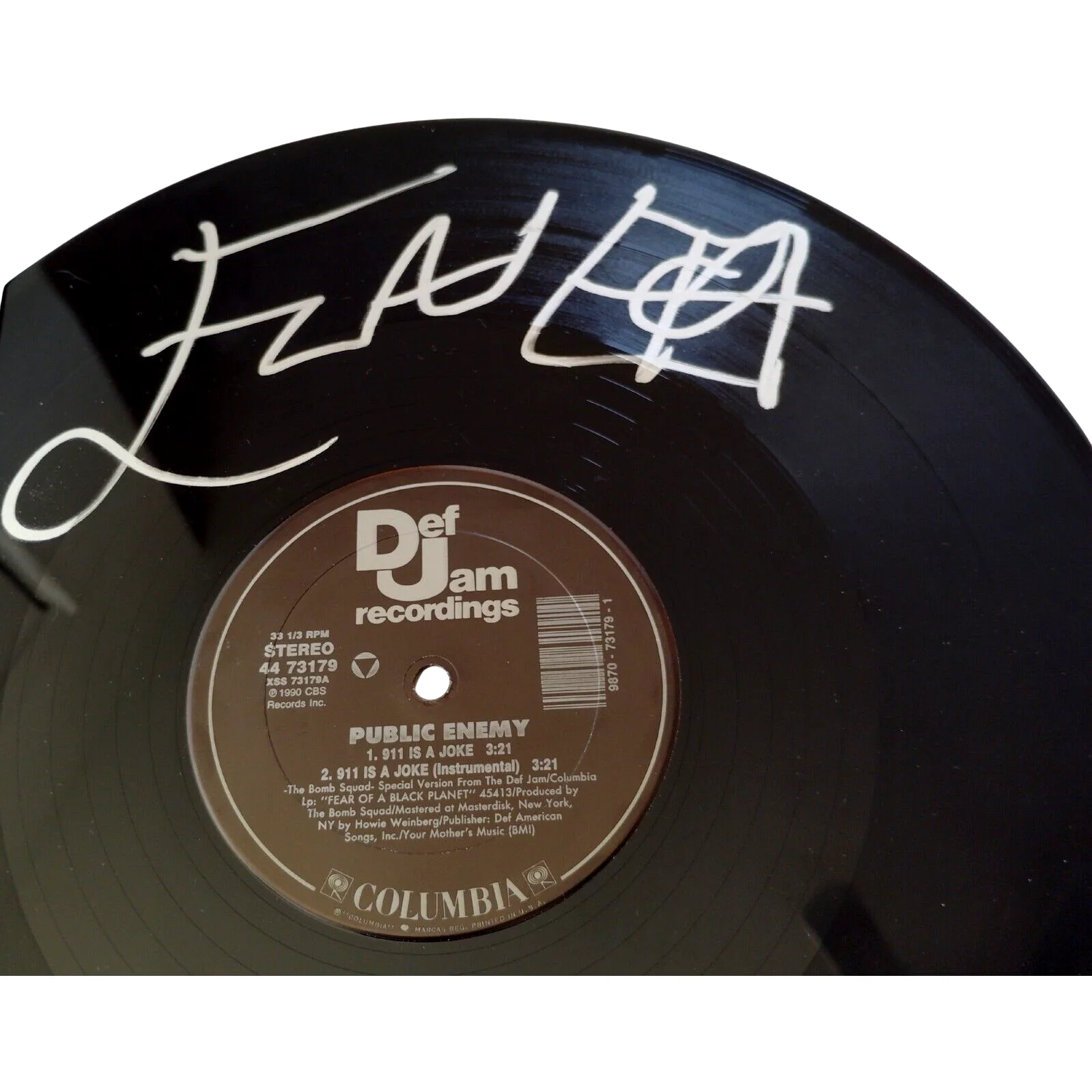 Flava Flav — Flavor Flav Signed Public Enemy 911 Is A Joke Photo Proof BAS COA Memorabilia, изображение 3