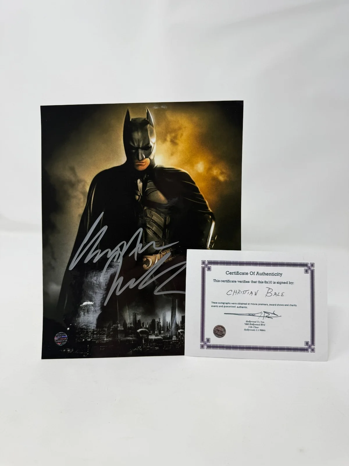 Christian Bale-BATMAN signed 8x10 Photo COA, image 2