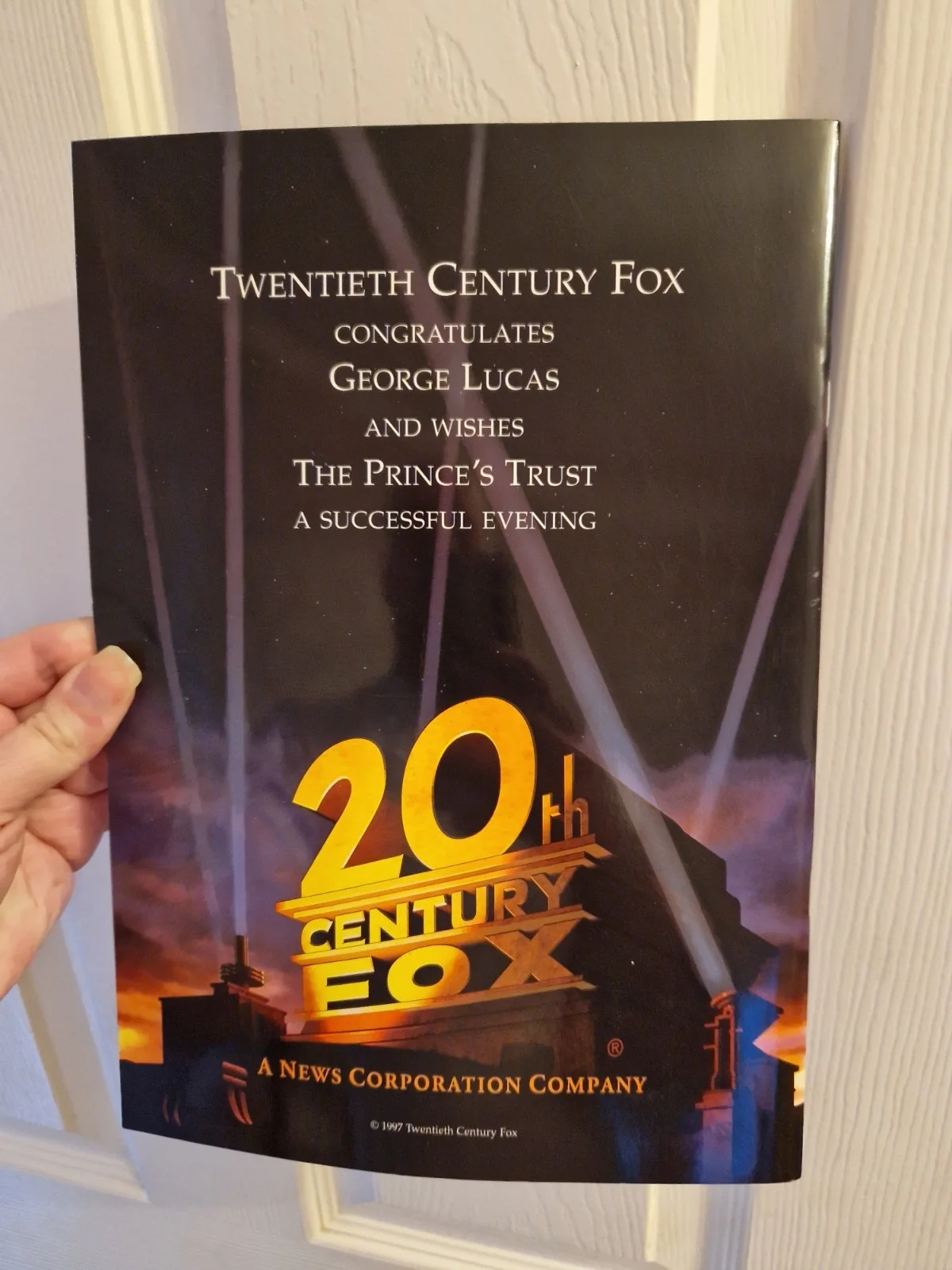 STAR WARS FILM ROYAL CHARITY PREMIERE PROGRAMME 1997 LONDON UK UK, изображение 3