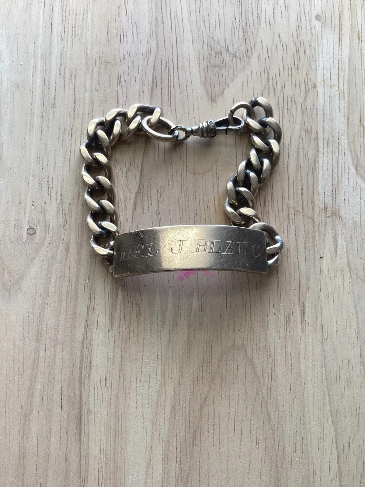 Authentic Mel Blanc Solid Gold ID Bracelet & 4 Lot of Memorabilia Items, изображение 2