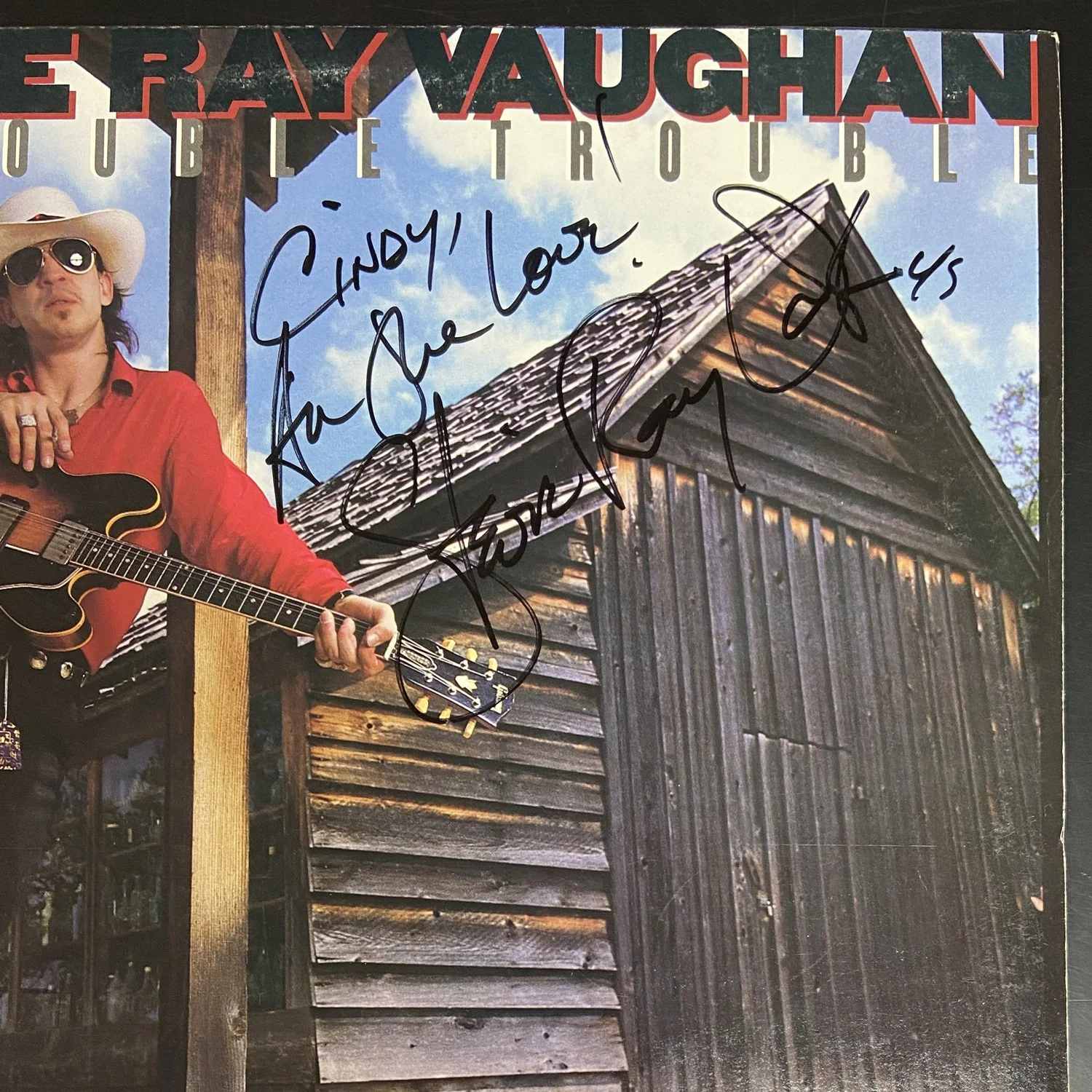 STEVIE RAY VAUGHAN Soul To Soul Autographed Signed 1985 LP, изображение 2