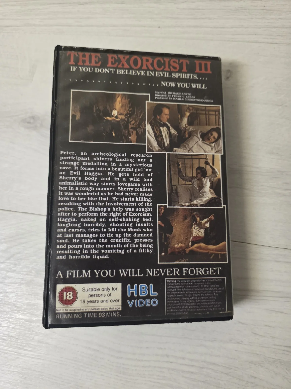 Exorcist III Cries And Shadows VHS Video Tape PAL Classic Horror, изображение 3