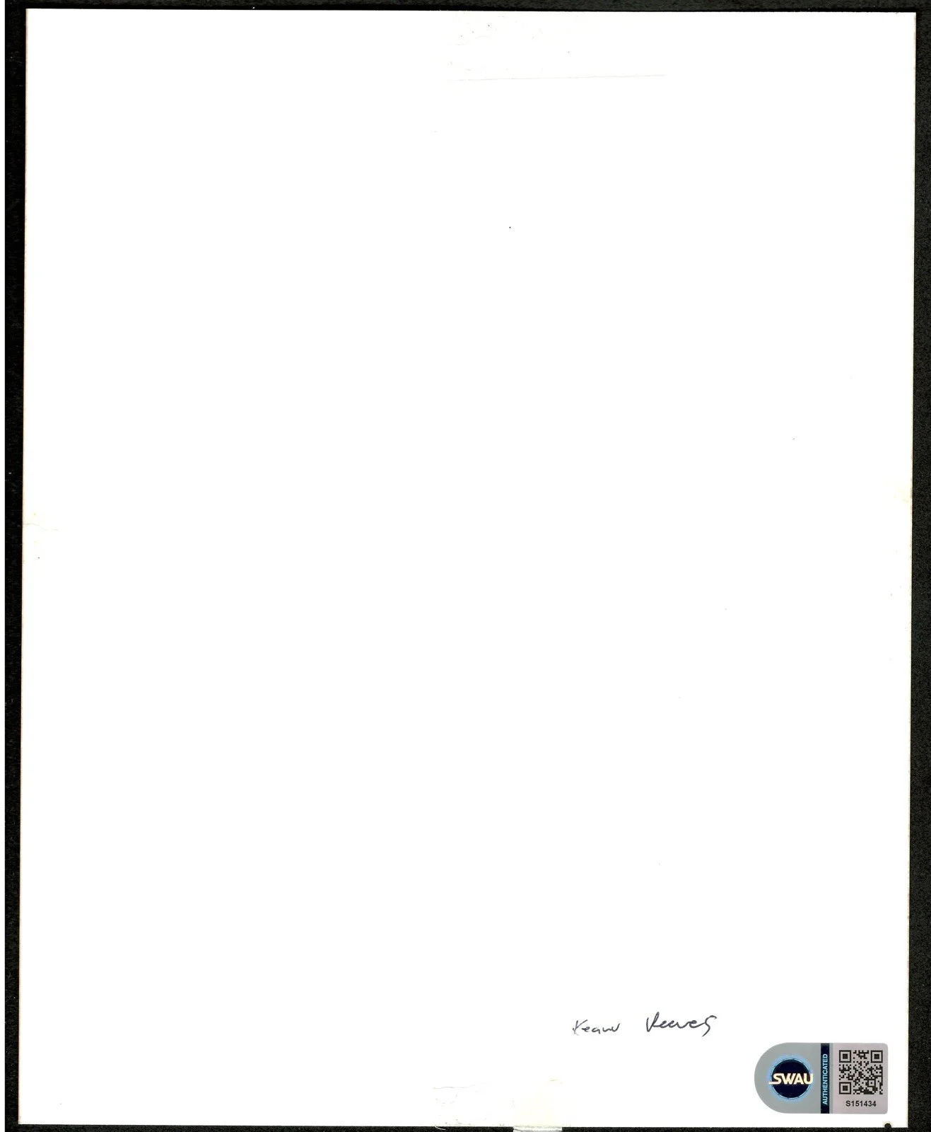 Keanu Reeves Vintage Full Name Signed Autographed 8x10 Photo SWAU Cert Matrix, image 2