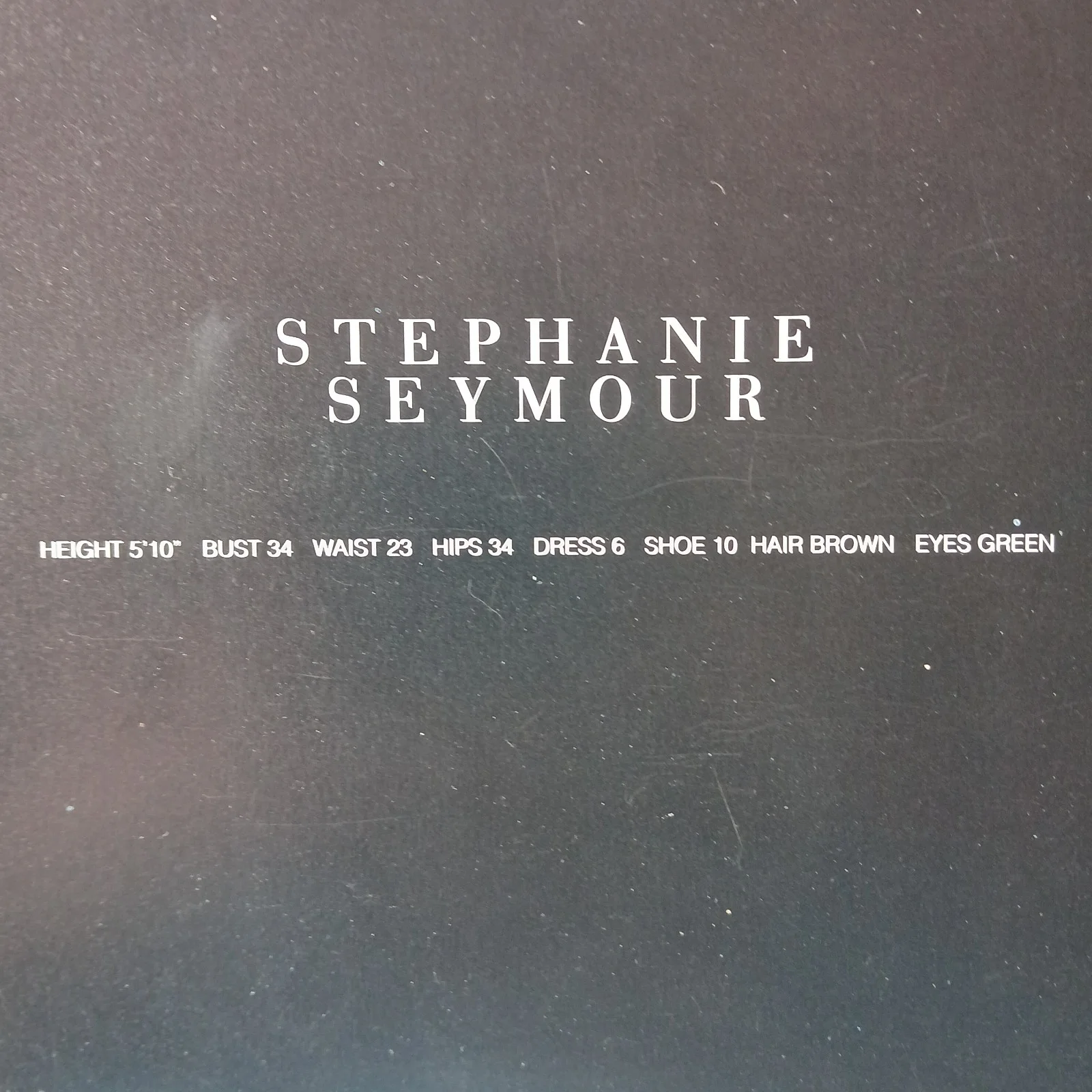 stephanie seymour — stephanie seymour signed 5x8 orig 90s ford postcard model actress, изображение 5