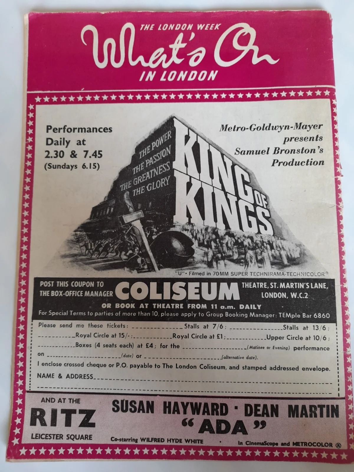 What's On In London 'Lover Come Back' January 1962, image 2