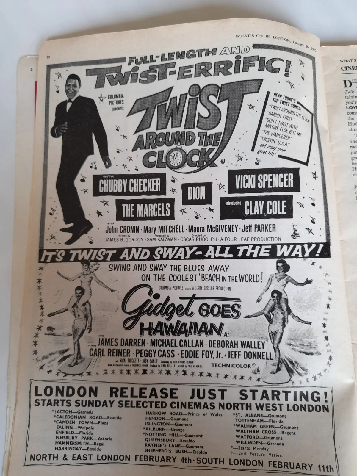 What's On In London 'Lover Come Back' January 1962, image 3