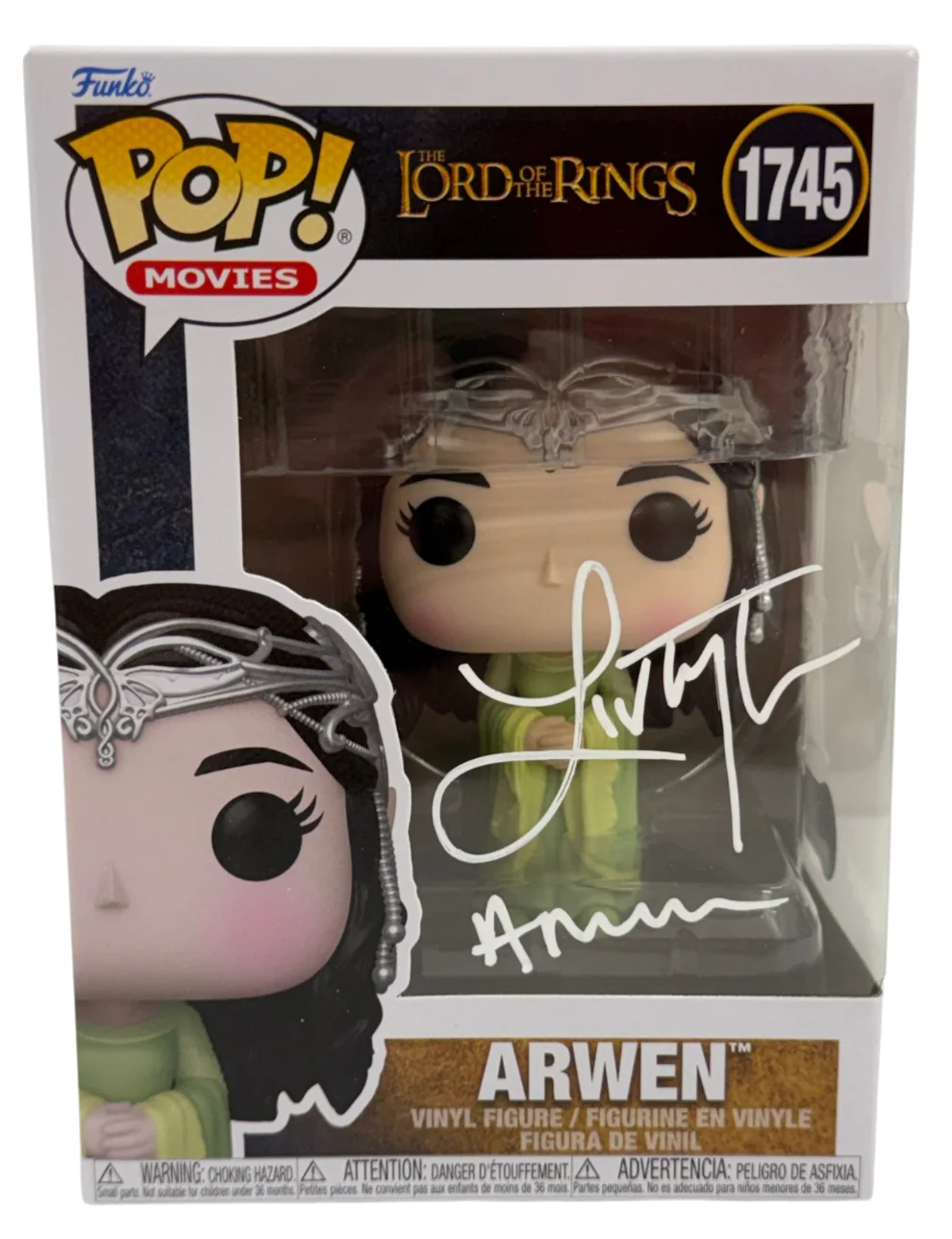 Liv Tyler — Liv Tyler Signed Arwen Funko The Lord of The Rings Inscription Autograph Beckett