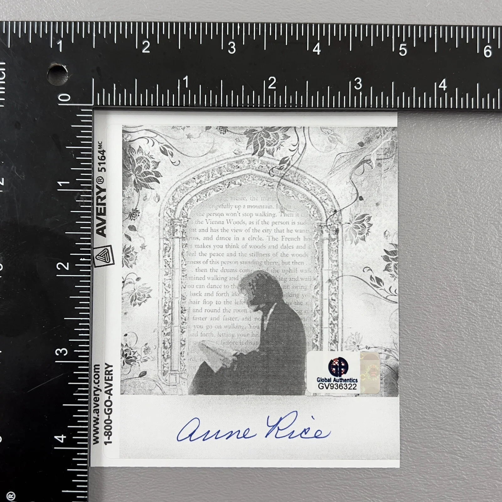 Anne Rice — Anne Rice Author SIGNED Bookplate GV936322 Interview With A Vampire, image 4