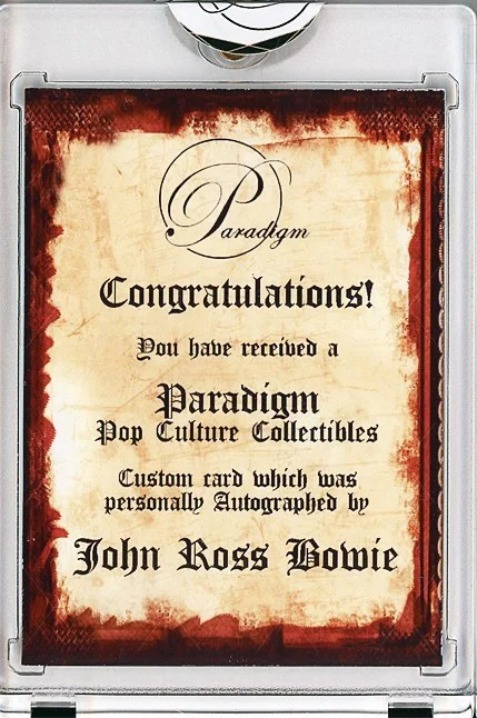 John Ross Bowie — -THE BIG BANG THEORY- JOHN ROSS BOWIE Signed/Autograph/Auto Certified TV Card, изображение 2