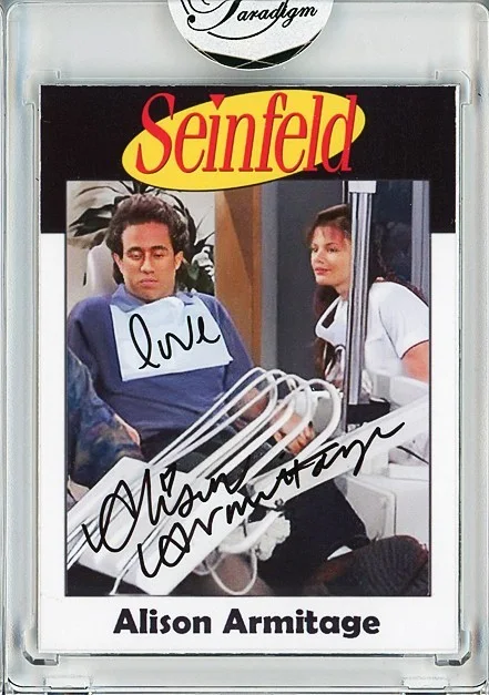 Alison Armitage — -SEINFELD- ALISON ARMITAGE Signed/Autograph/Auto Certified TV Trading Card