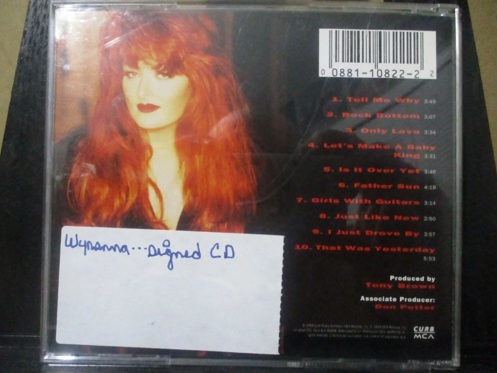 WYNONNA JUDD AUTHENTIC SIGNED/AUTOGRAPHED TELL ME WHY CD, image 3