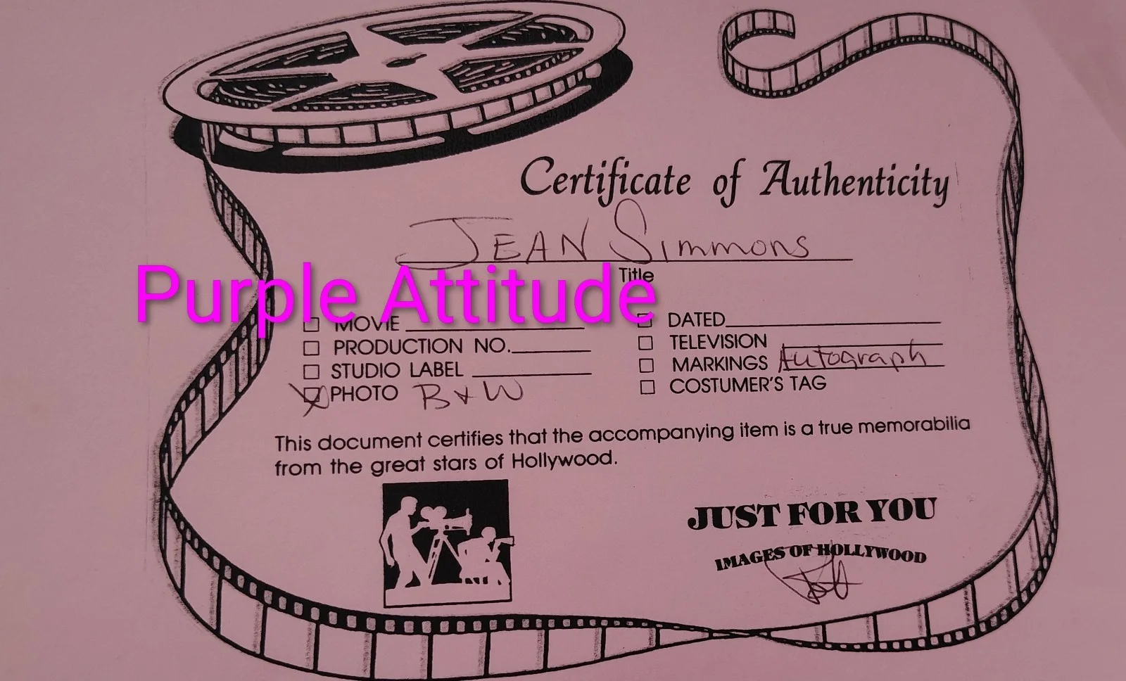 jean Simmons — ​JEAN SIMMONS Signed Autograph 8x10 Photo Spartacus And Guys and Dolls COA, изображение 4