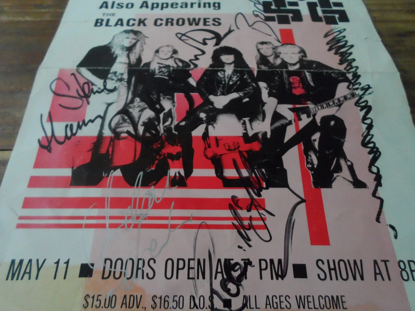 MCAULEY SCHENKER GROUP (MSG) AUTHENTIC AUTOGRAPHED/SIGNED 11X17 EVENT POSTER, image 2