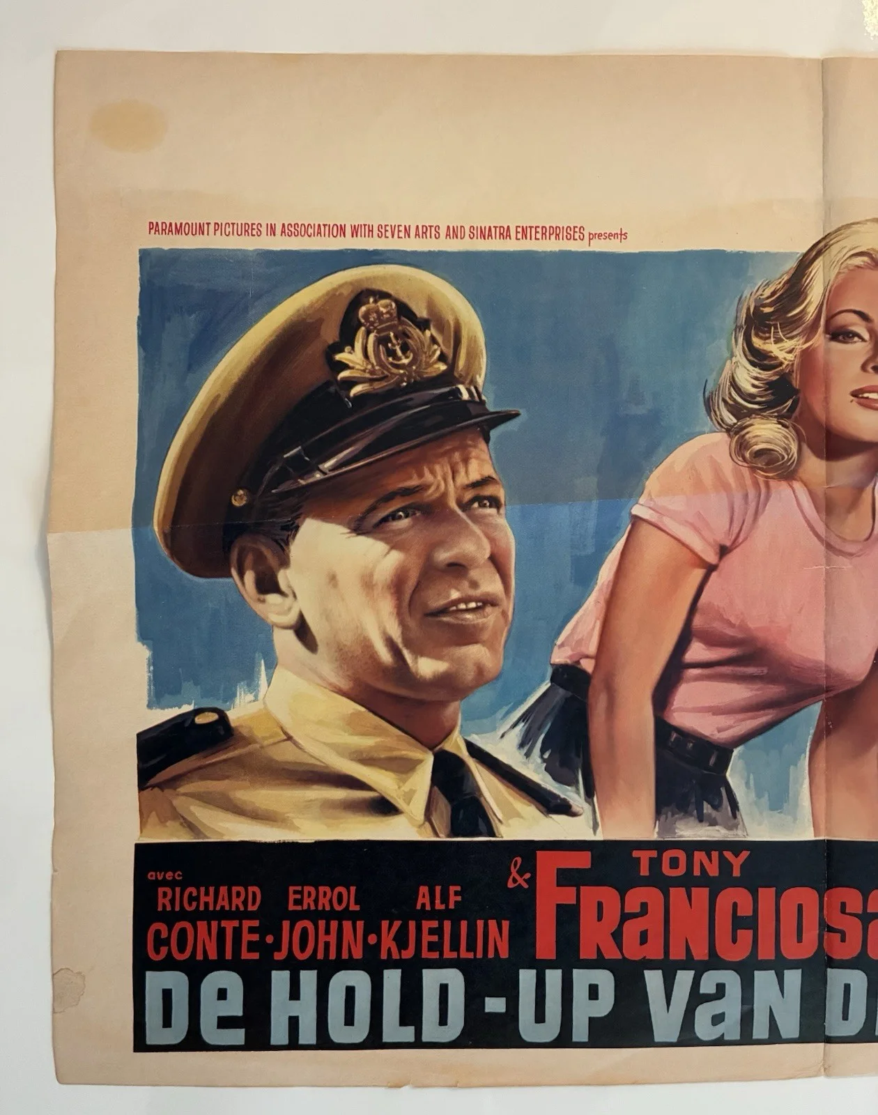 Assault On A Queen Le Hold-Up Du Siecle Frank Sinatra 1966 Original Film Poster, image 2