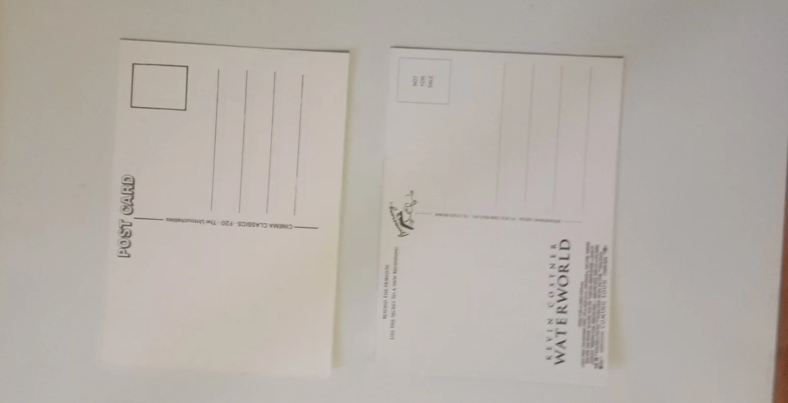 KEVIN COSTNER PHOTOS/POSTCARDS/FLYER & COLLECTOR CARDS & WATERWORLD NOVEL BUNDLE, изображение 4