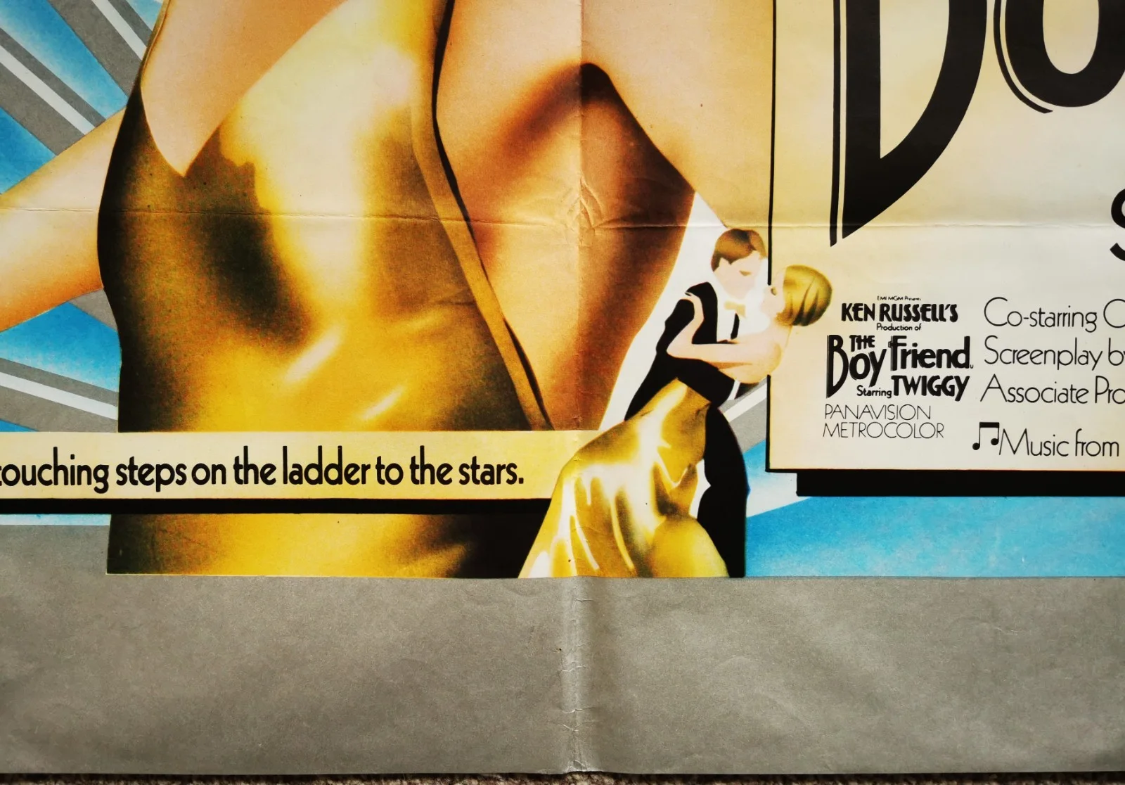 BOY FRIEND 1971 Twiggy, Christopher Gable, Max Adrian UK QUAD POSTER, изображение 3