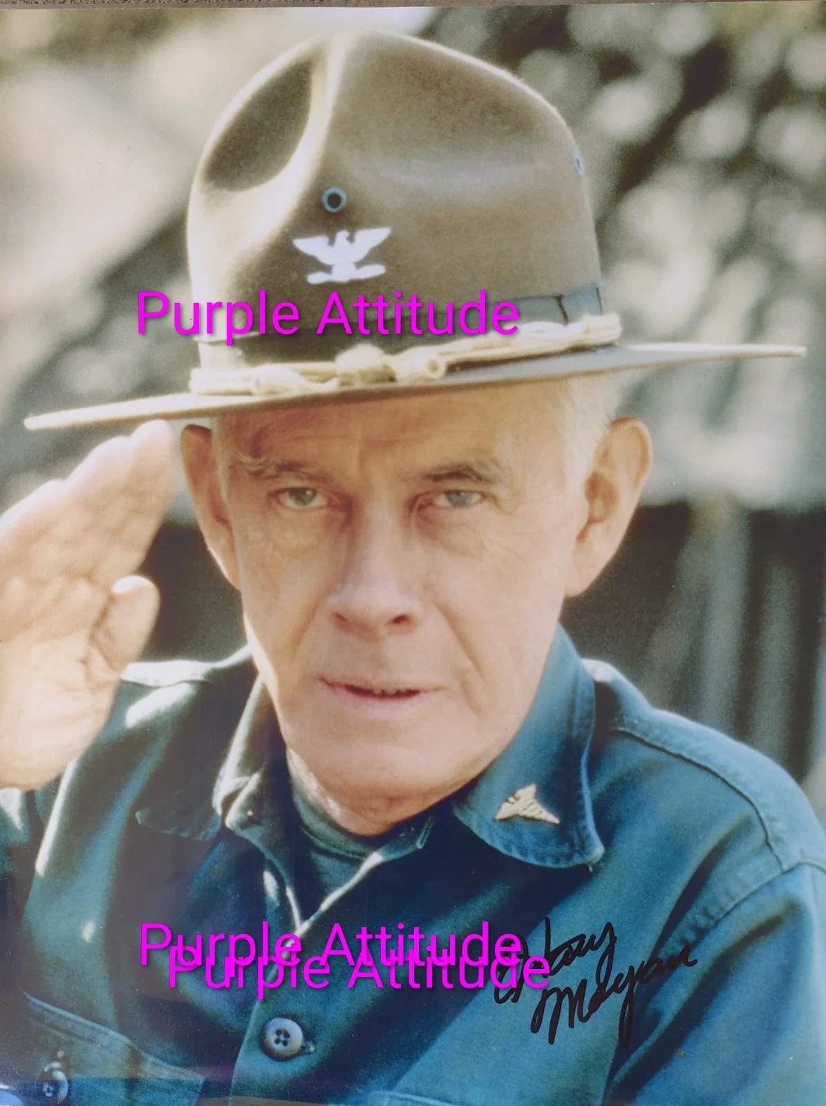 Harry Morgan — HARRY MORGAN Signed 8x10 Photo MASH Col Sherman Potter w/ COA Authentic Original