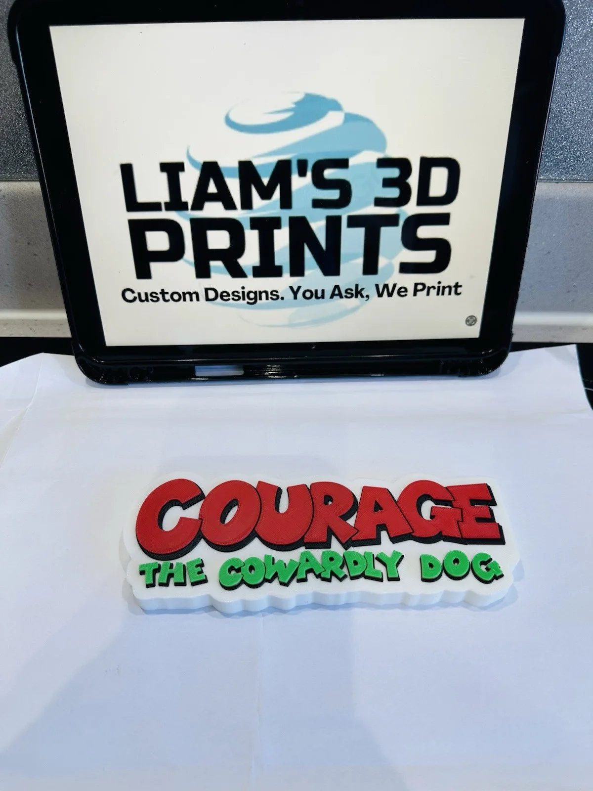 Decorative Courage The Cowardly Dog Film TV logo Sign Display Pops, изображение 2