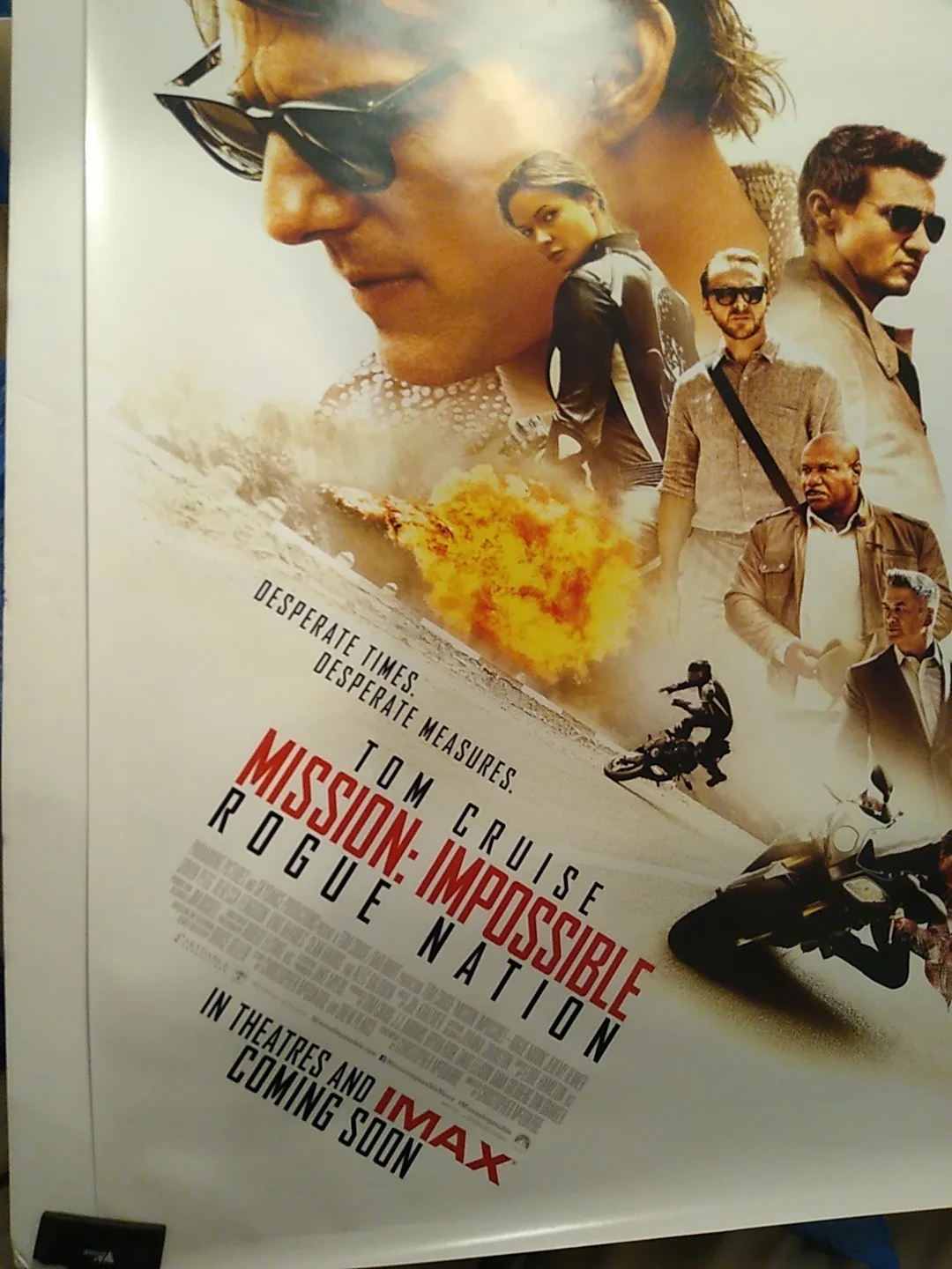 Mission Impossible Rogue Nation One Sheet Poster, image 4