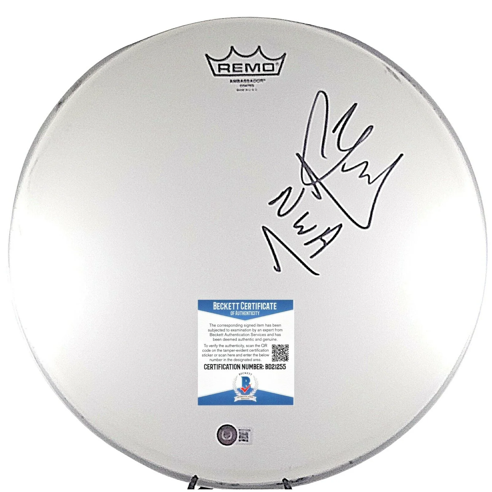 DJ Yella — DJ Yella Signed Remo 14in Drumhead NWA Inscription Beckett BAS COA Memorabilia
