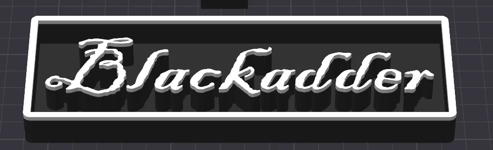 Decorative Blackadder Box Film Logo Sign Display Cinema s17.5cm L22cm, изображение 2