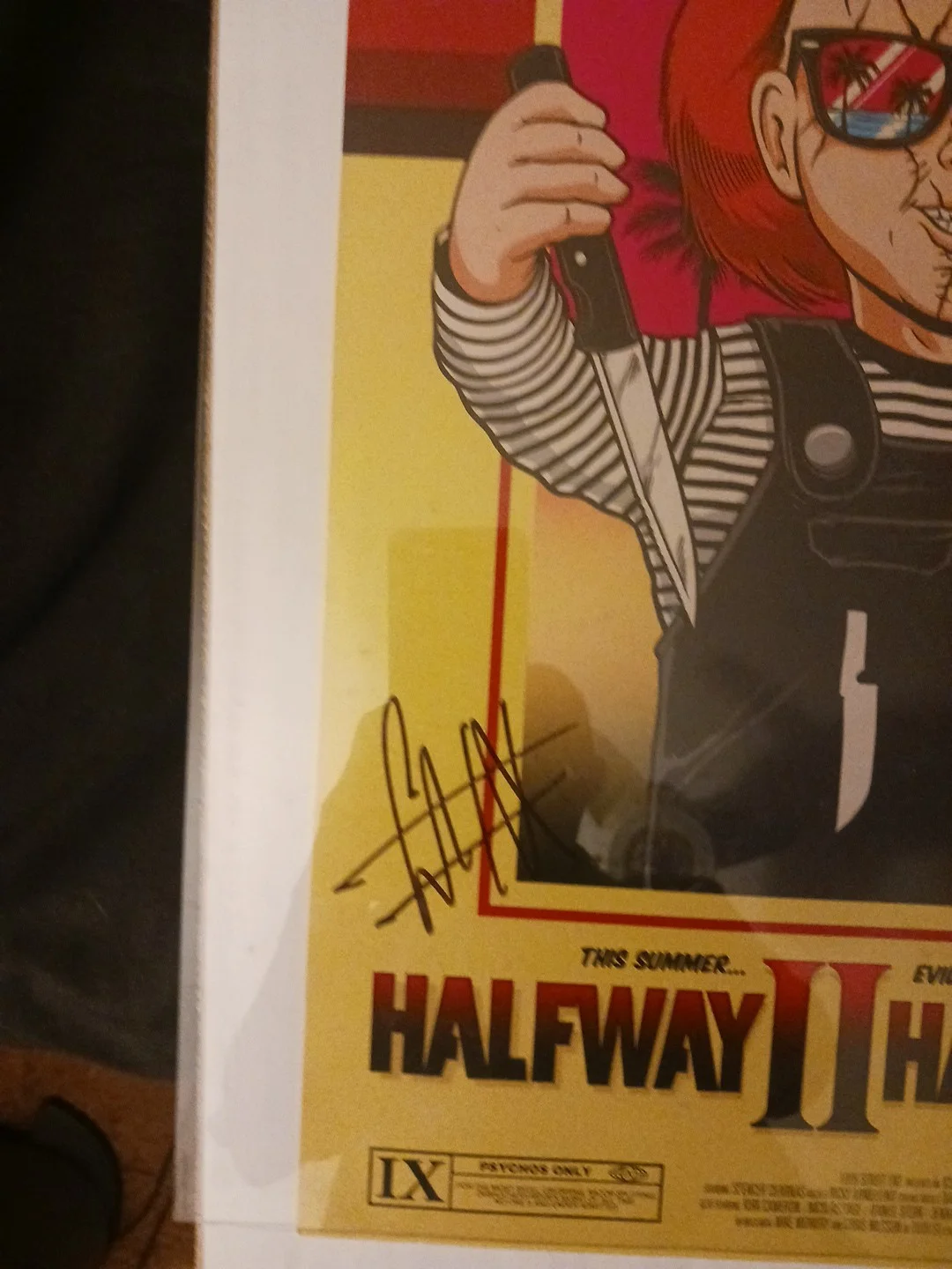 Ice Nine Kills Poster Signed Spencer Charnas 17"x11" Chucky Halfway II Halloween, изображение 2