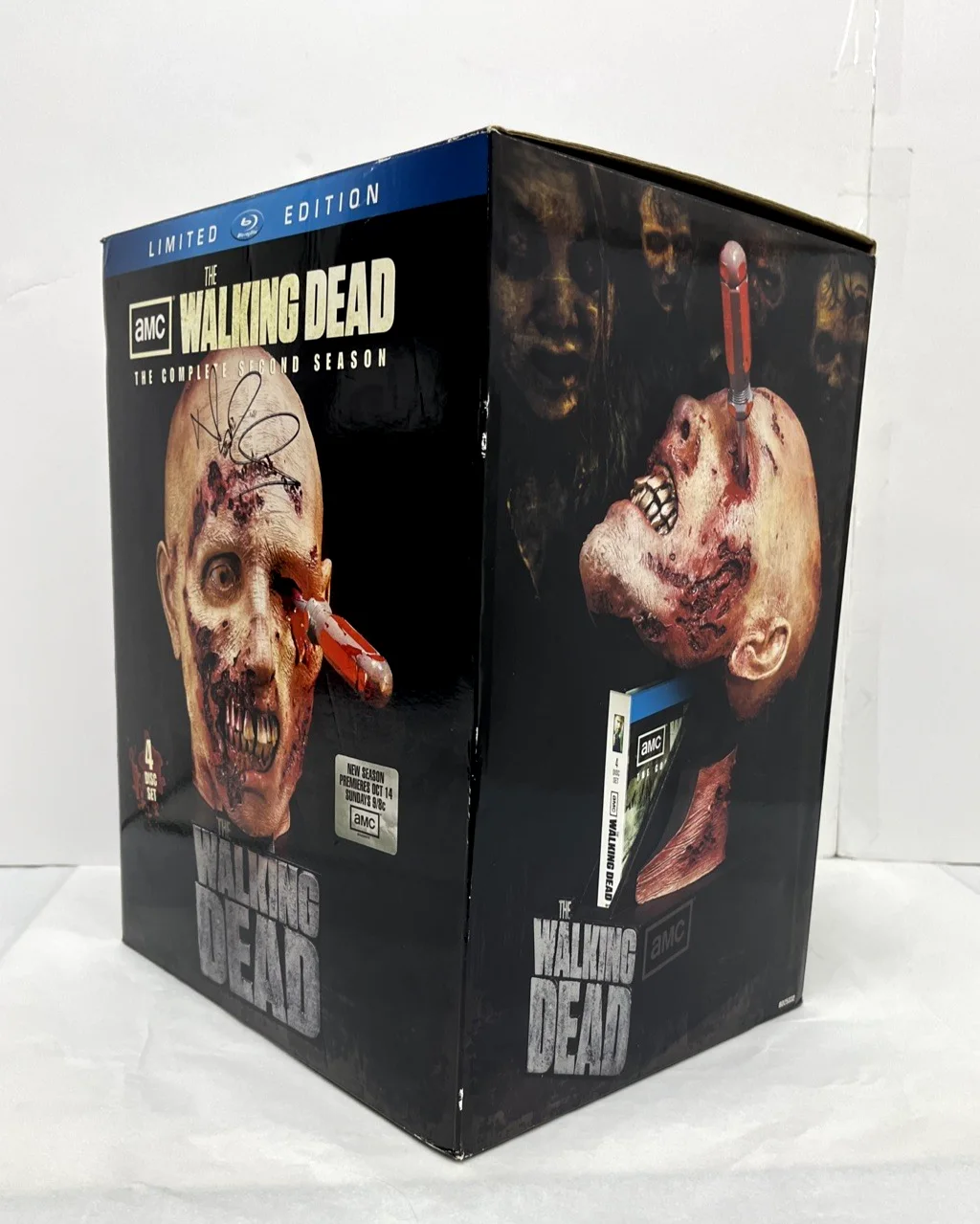 Norman Reedus — Norman Reedus Signed Walking Dead Daryl Dixon Limited ed. Zombie Head *BOX ONLY*, image 3