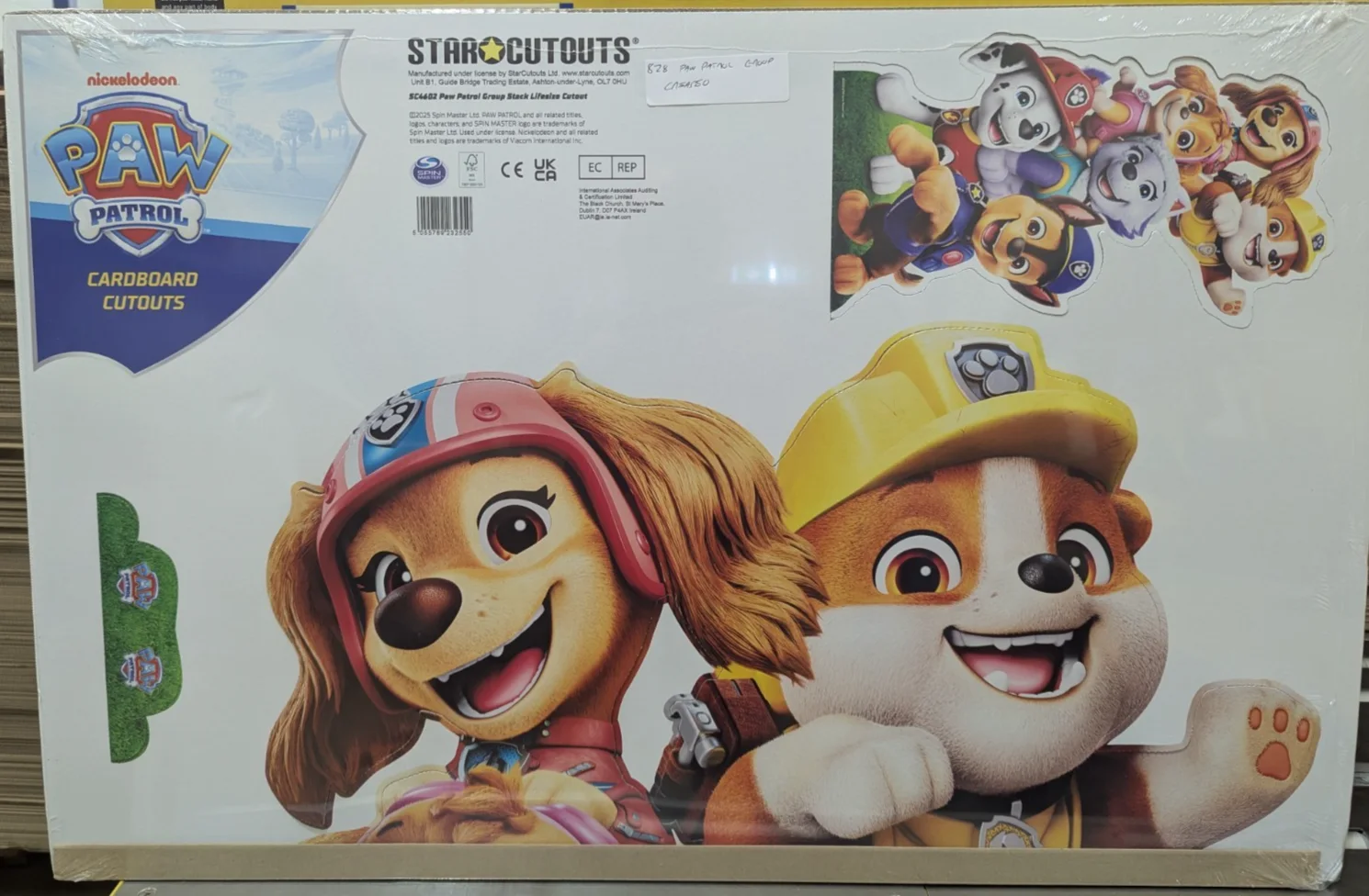 Paw Patrol Pile Up Group Cardboard Cutout / Standee 164cm *Damaged*, image 2