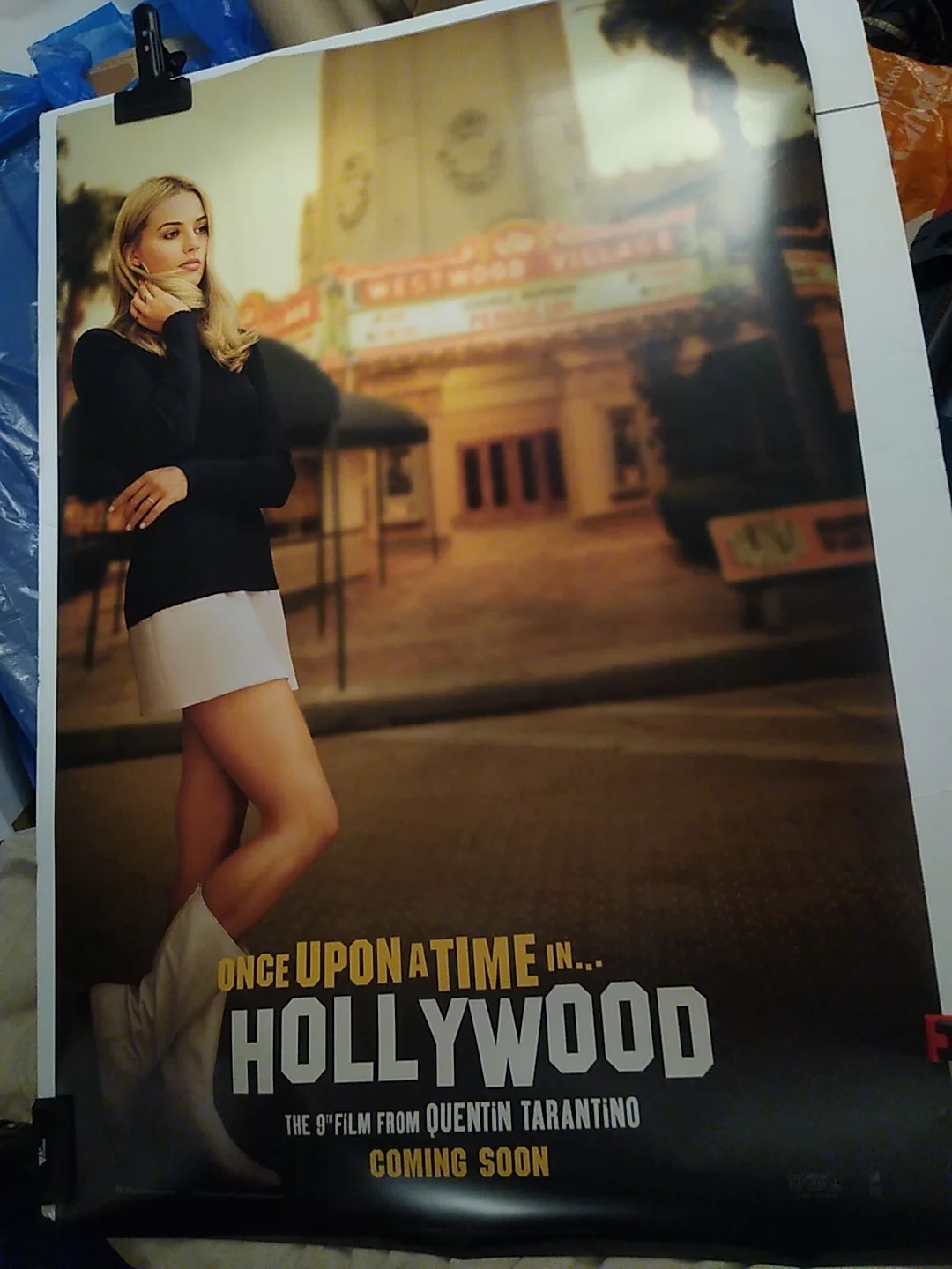 ONCE UPON A TIME IN HOLLYWOOD - A US ONE SHEET ROLLED POSTER ROBBIE PITT 2019, image 2