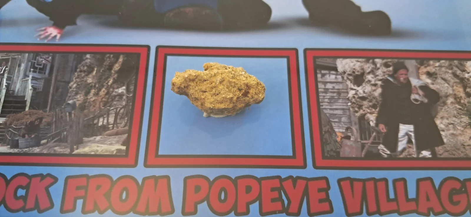 Popeye (1980) - Rock From Popeye Village - Location Prop - A4 Display, изображение 5