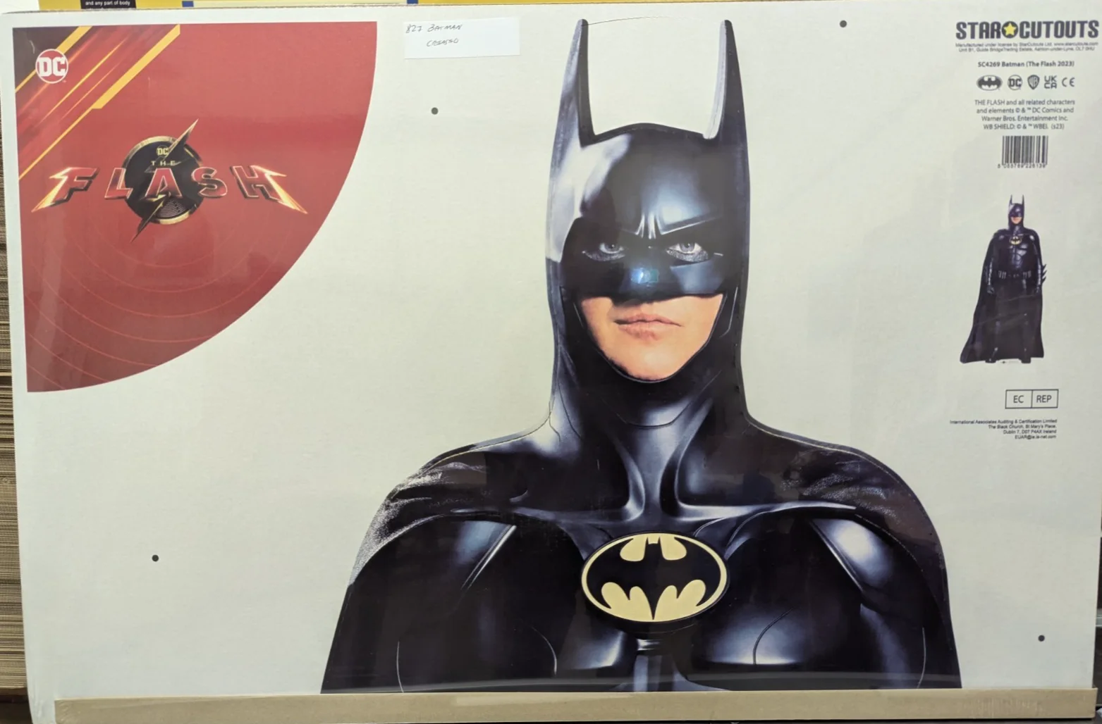 Batman, Michael Keaton from The Flash Cardboard Cutout / Standee 185cm *Damaged*, изображение 2