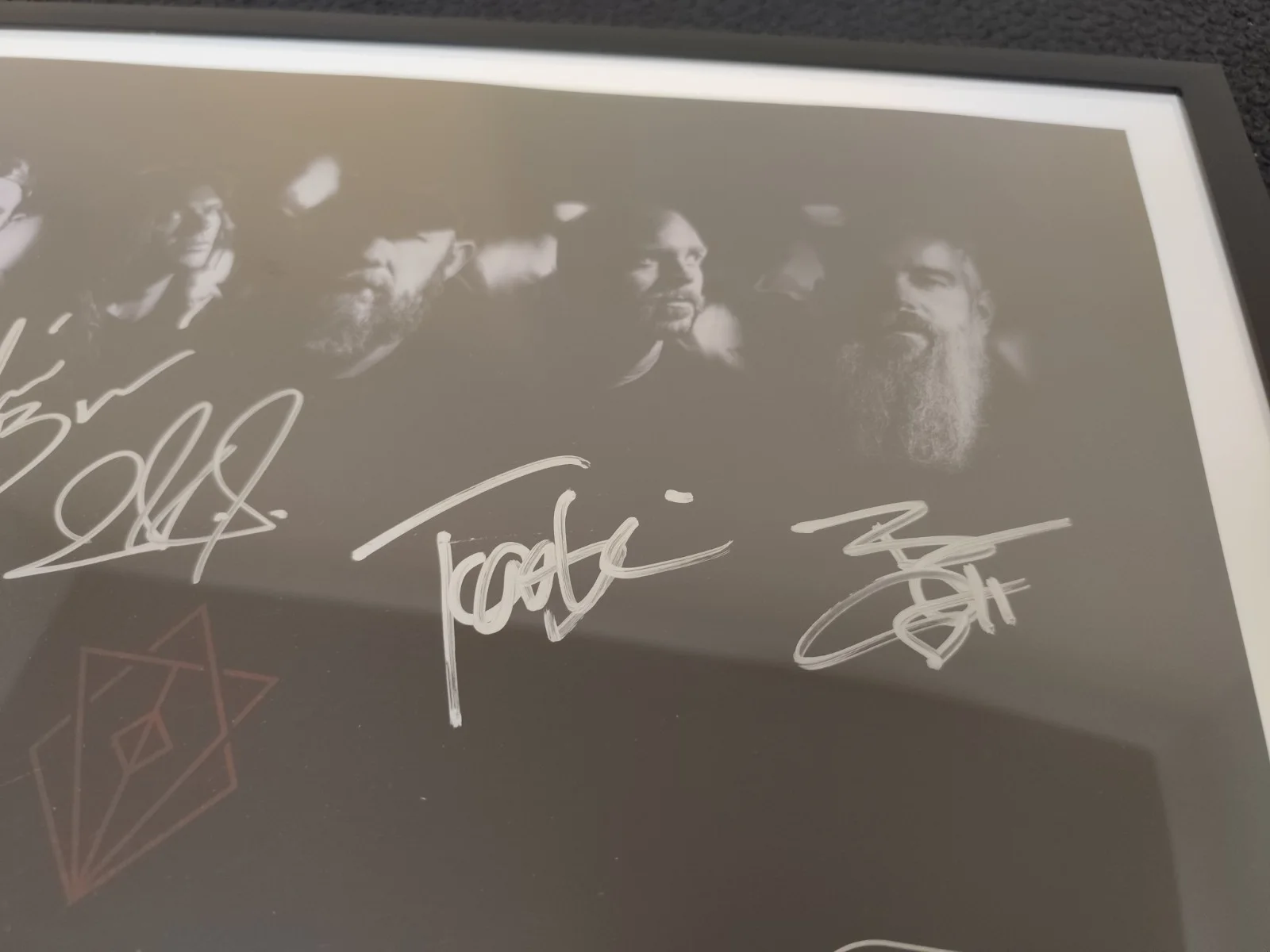 IN FLAMES - FRAMED SIGNED AUTOGRAPHED LITHOGRAPH POSTER 172/200, image 4