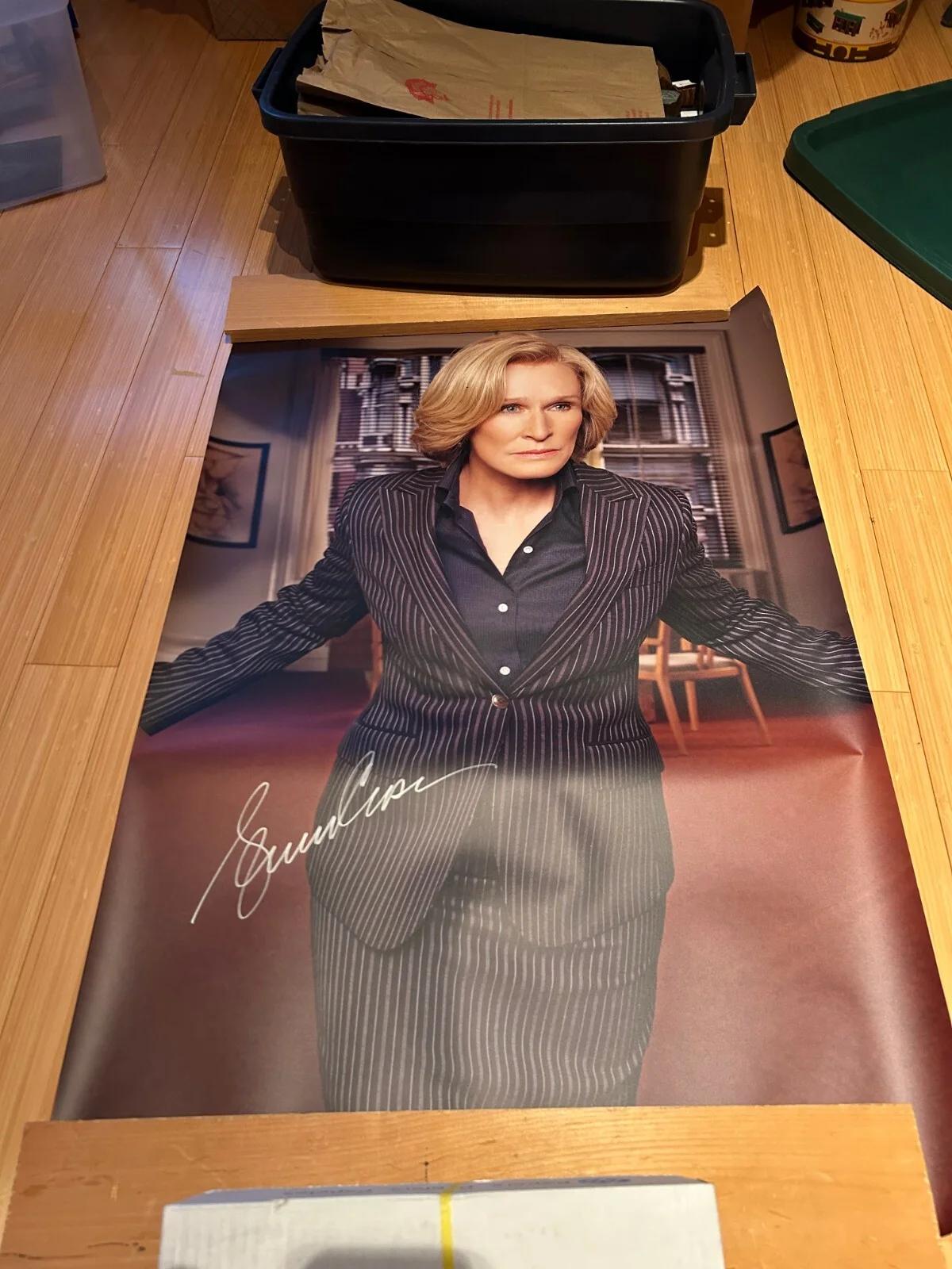 Glenn Close — Glenn Close, Actress, Auto- Signed Poster 39.5" x 27" From Movie, "Damages.", image 2