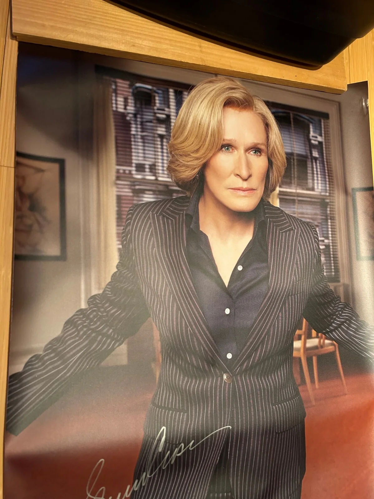 Glenn Close — Glenn Close, Actress, Auto- Signed Poster 39.5" x 27" From Movie, "Damages.", image 3