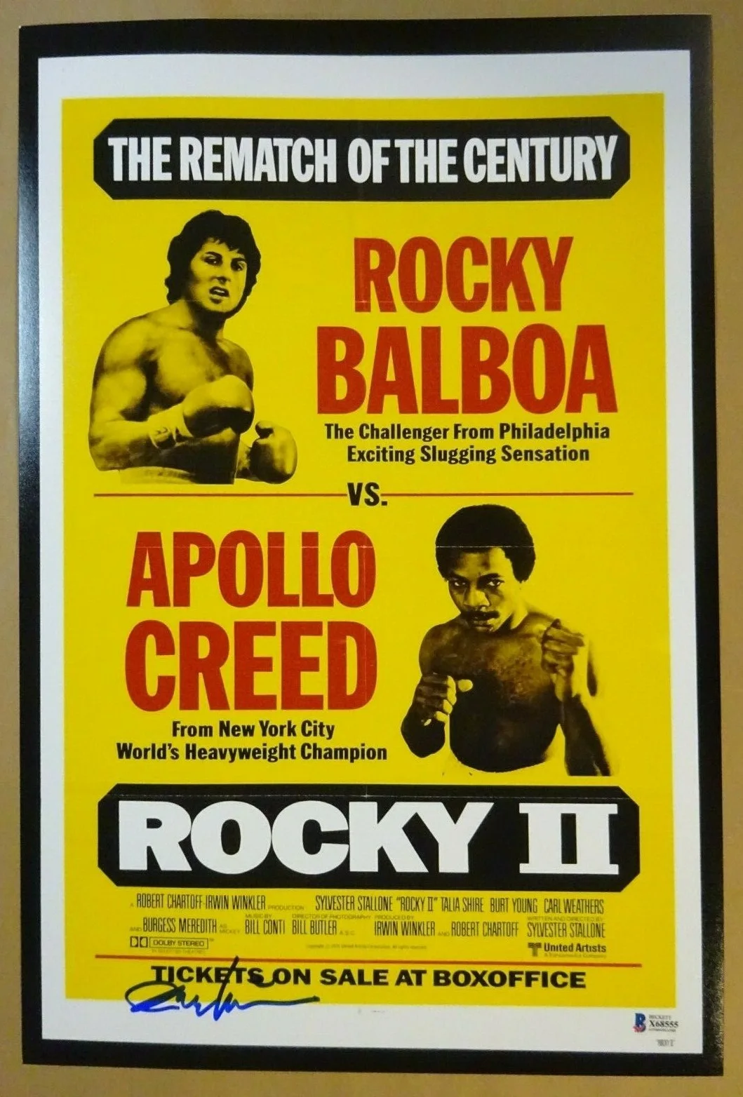 Irwin Winkler — Signed IRWIN WINKLER Autographed ROCKY II 12"x18" Photo BECKETT BAS COA, image 2