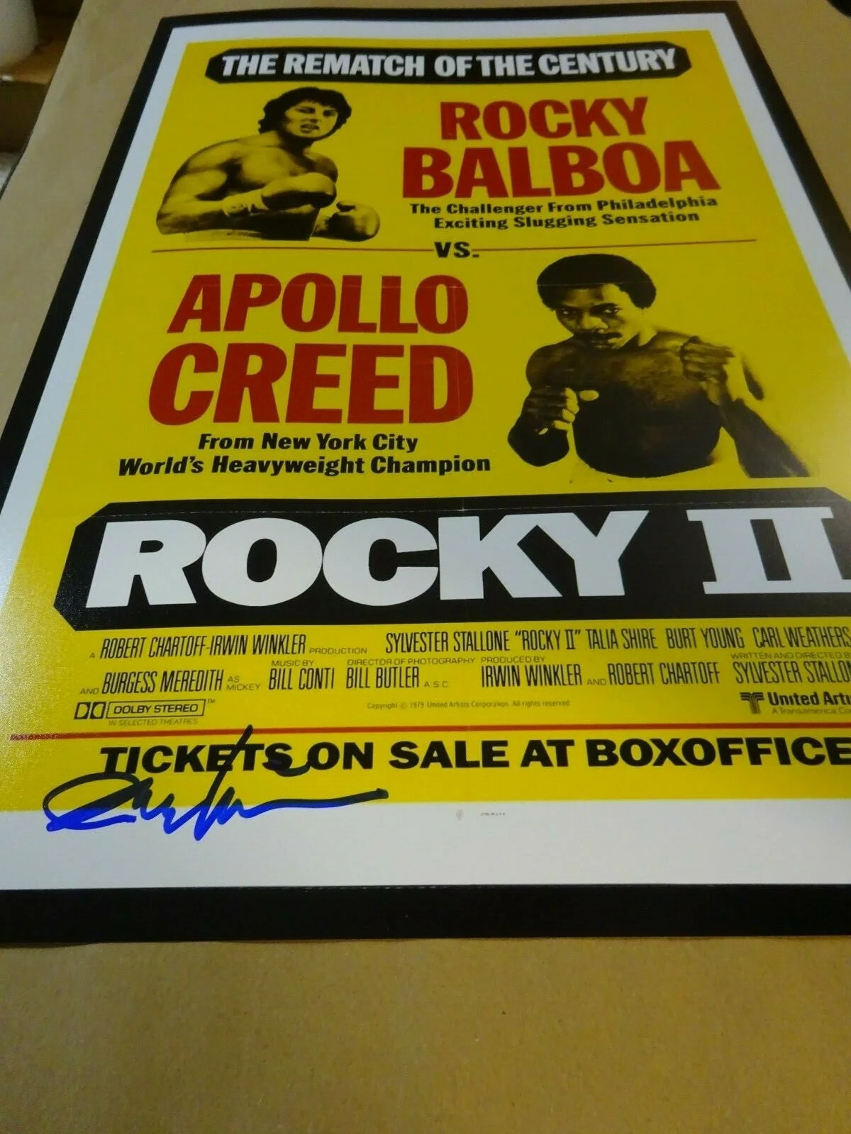 Irwin Winkler — Signed IRWIN WINKLER Autographed ROCKY II 12"x18" Photo BECKETT BAS COA, image 4