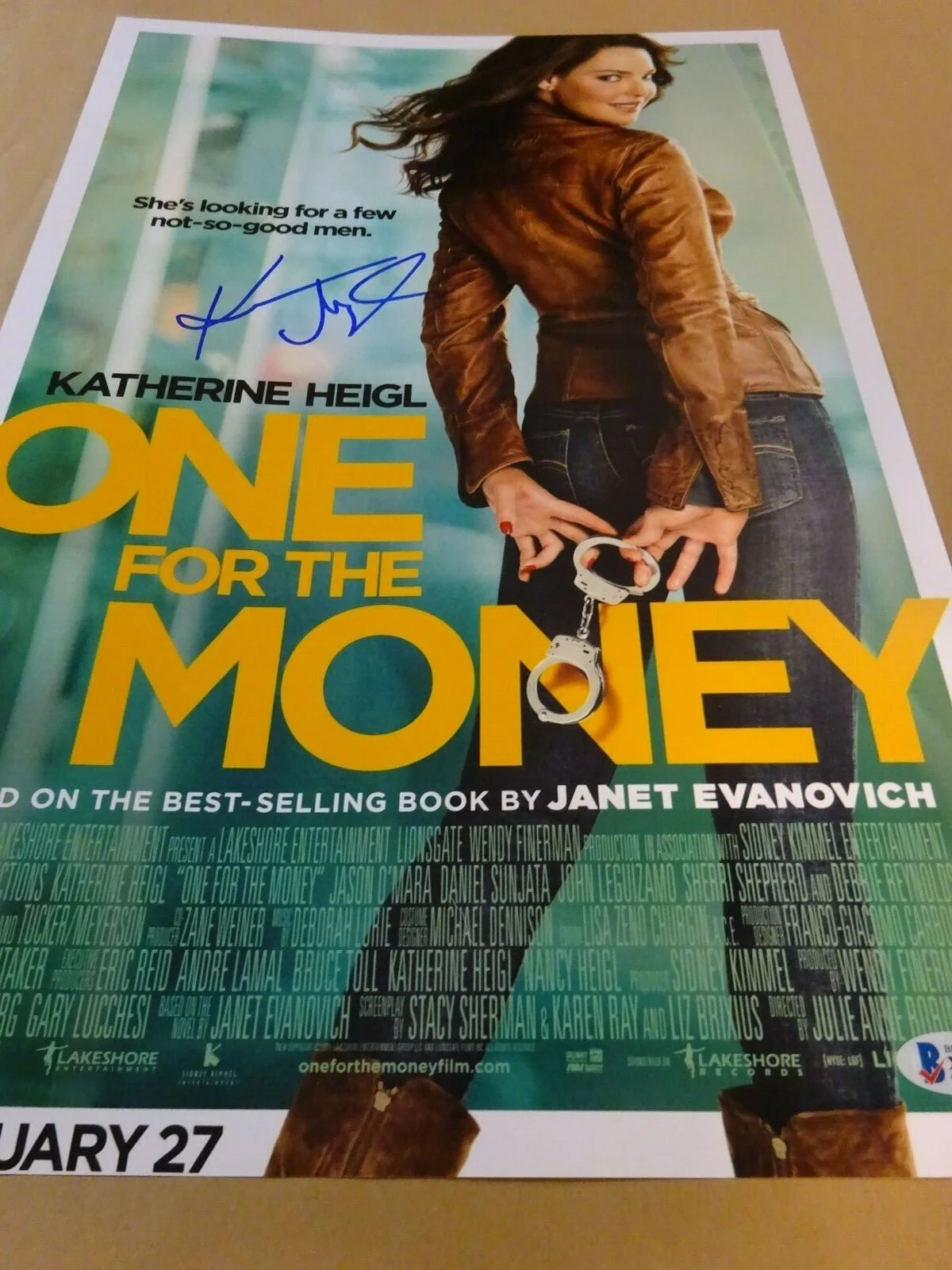 Katherine Heigl — Signed KATHERINE HEIGL Autographed ONE FOR THE MONEY 12x18 Photo BECKETT BAS COA, изображение 4
