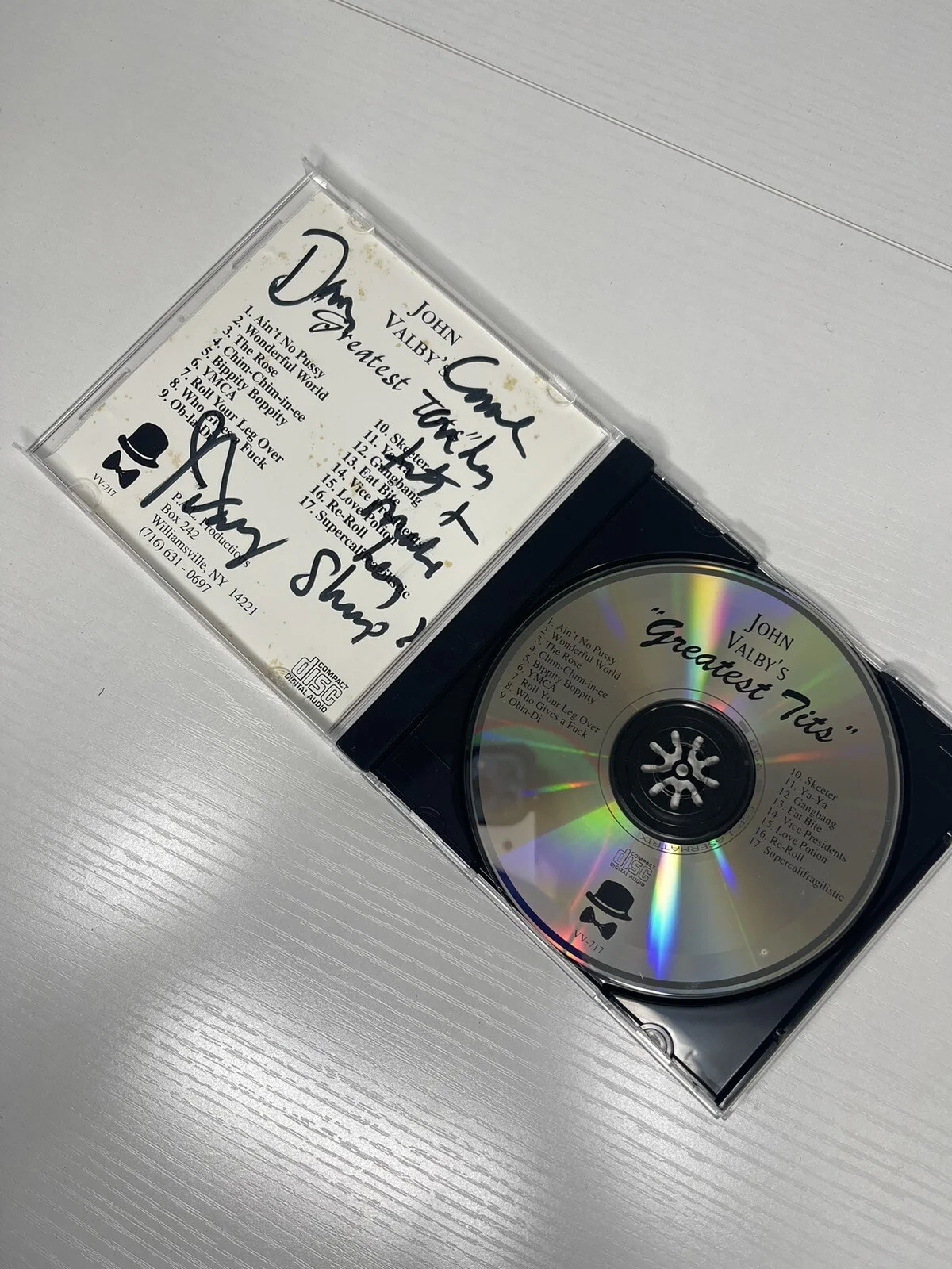 John Valby GREATEST TITS CD Signed Autographed, image 3