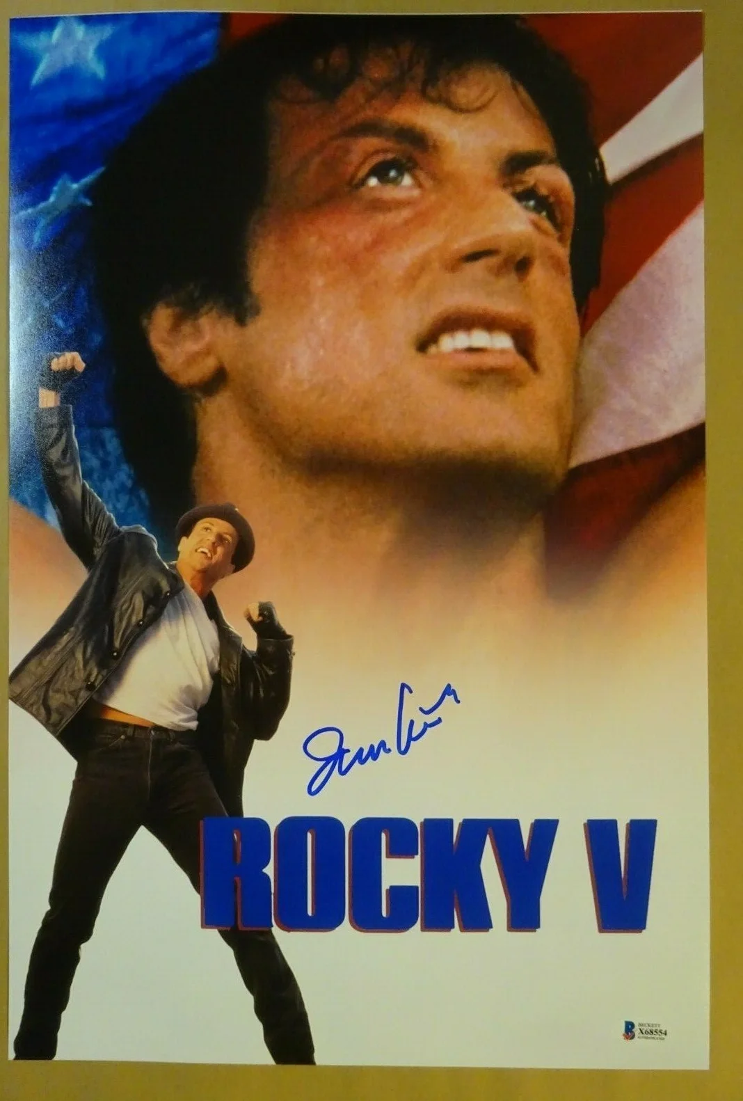 Irwin Winkler — Signed IRWIN WINKLER Autographed ROCKY V 12"x18" Photo BECKETT BAS COA, image 2