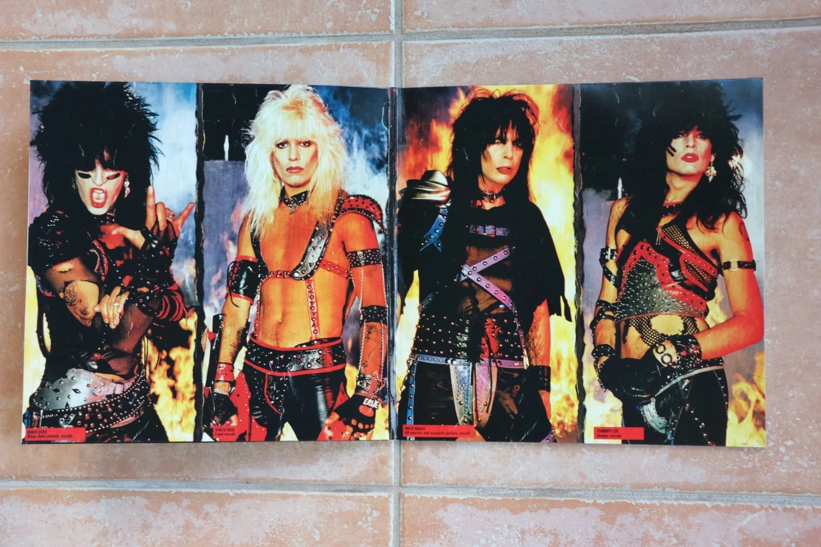 Nikki Sixx Signed Autographed Motley Crue Shout At The Devil Album Record SATD, image 2