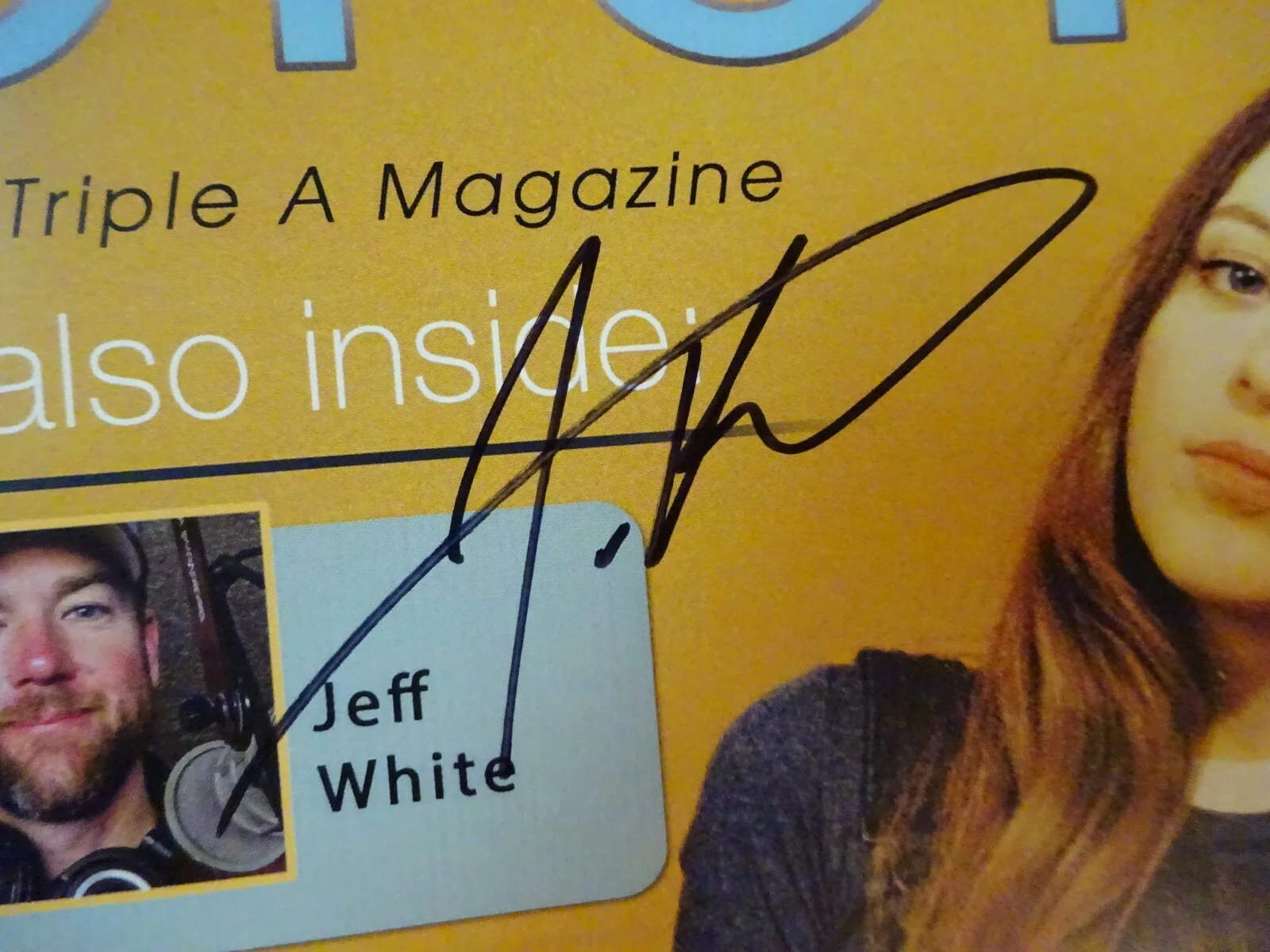Signed JADE BIRD Autographed pro qb May 2019 Magazine Singer BECKETT COA, изображение 4