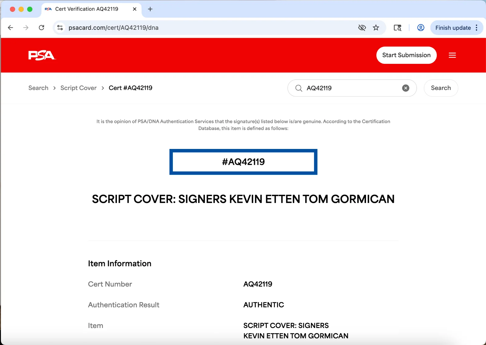 Kevin Etten, Tom Gormican — Tom Gormican Kevin Etten signed Unbearable Weight script full 118 pages PSA DNA, image 3