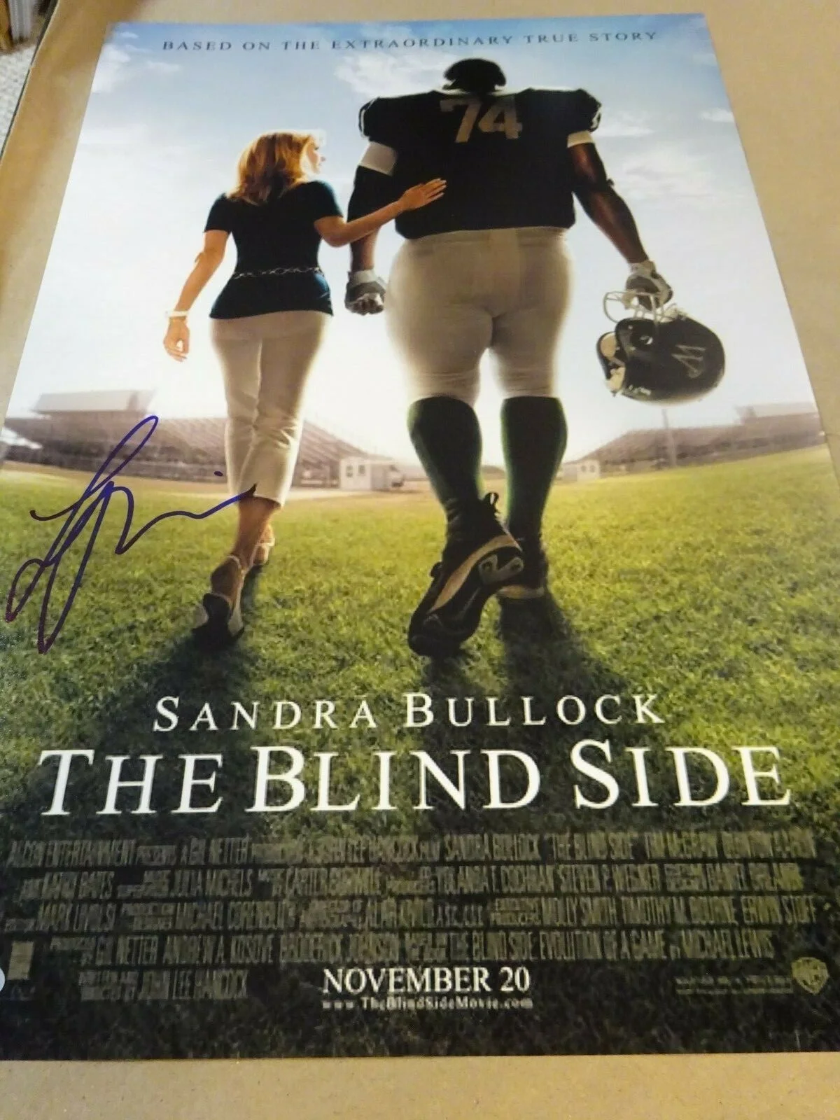 Lily Collins — Signed LILY COLLINS Autographed THE BLIND SIDE 12"x18" Photo BECKETT BAS COA, изображение 4