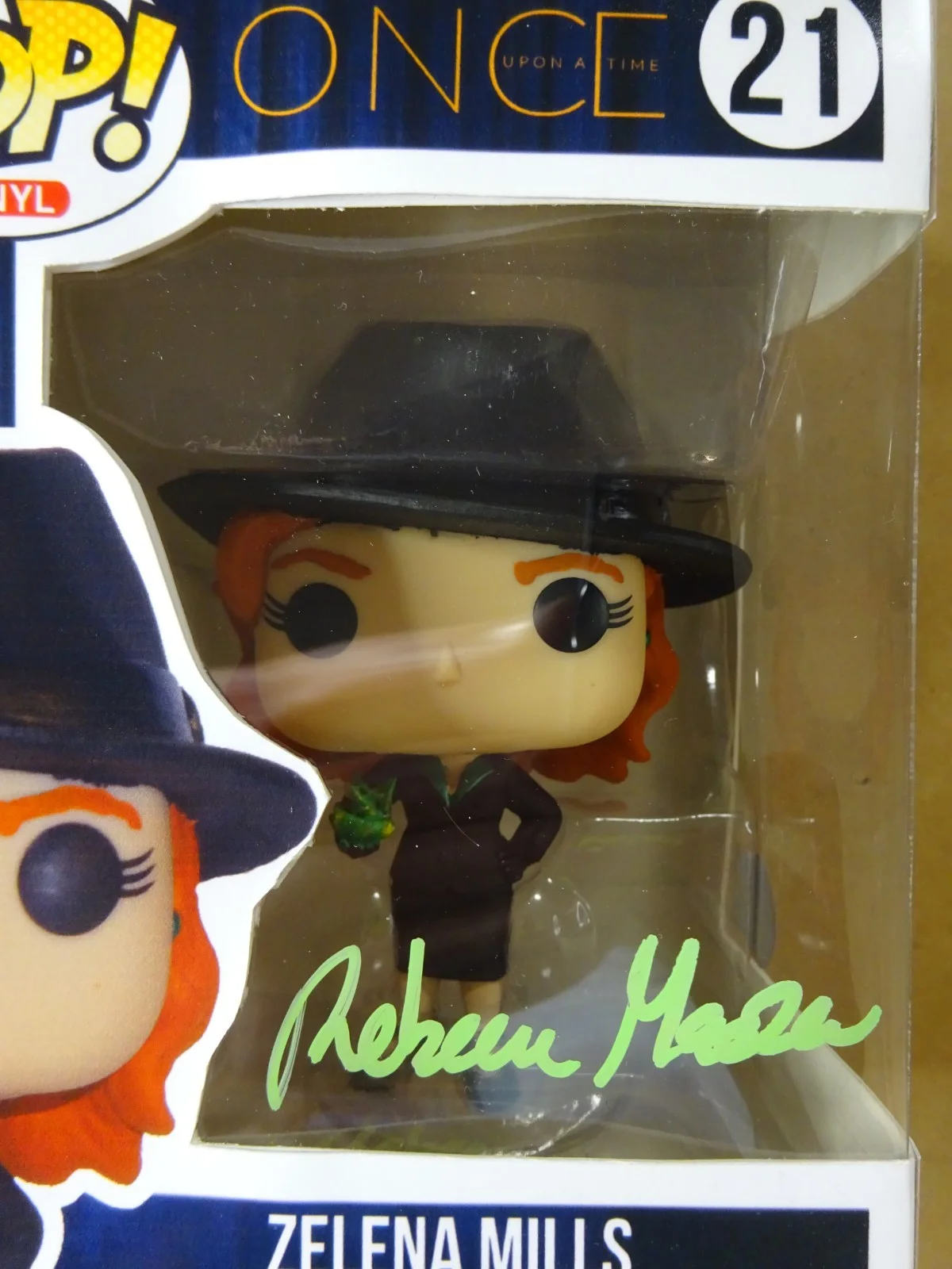 Rebecca Mader — Signed Rebeca Mader Zelena Mills Once Upon A Time Custom Funko Pop BAS COA, image 3