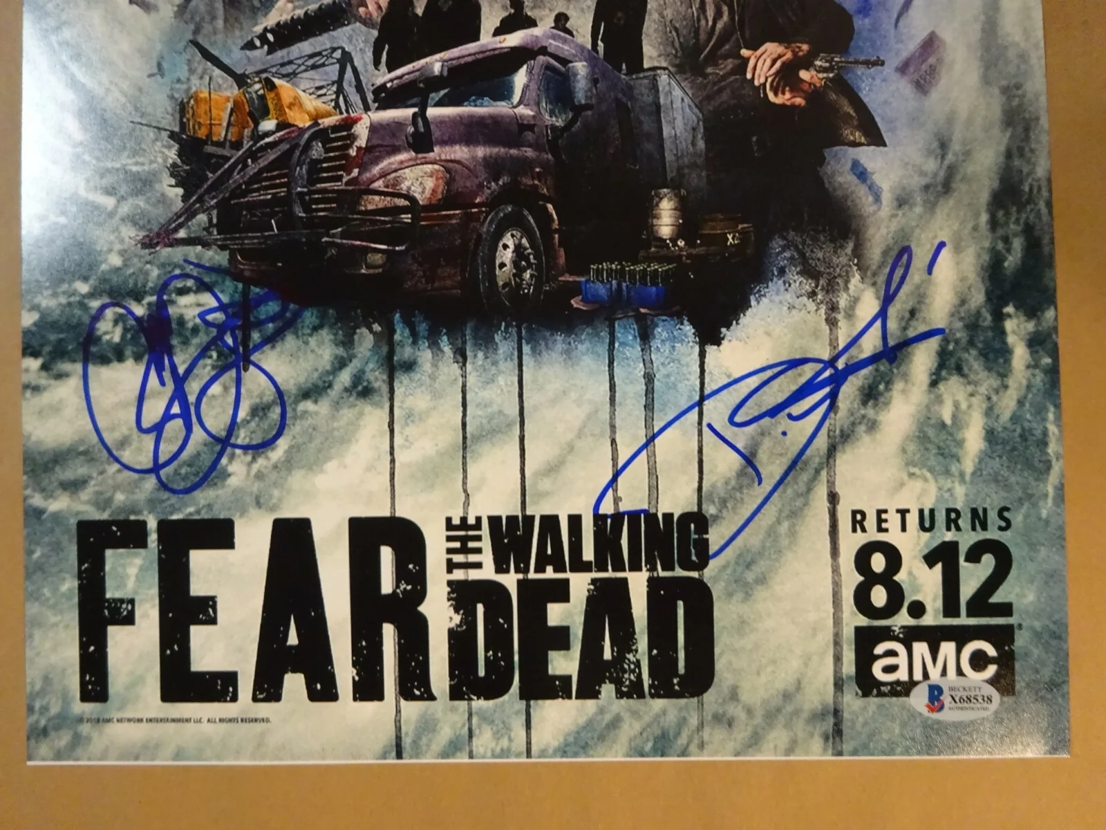 Colman Domingo, Danay Garcia — Signed DANAY GARCIA COLMAN DOMINGO FEAR THE WALKING DEAD 12x18 Photo BECKETT COA, изображение 3