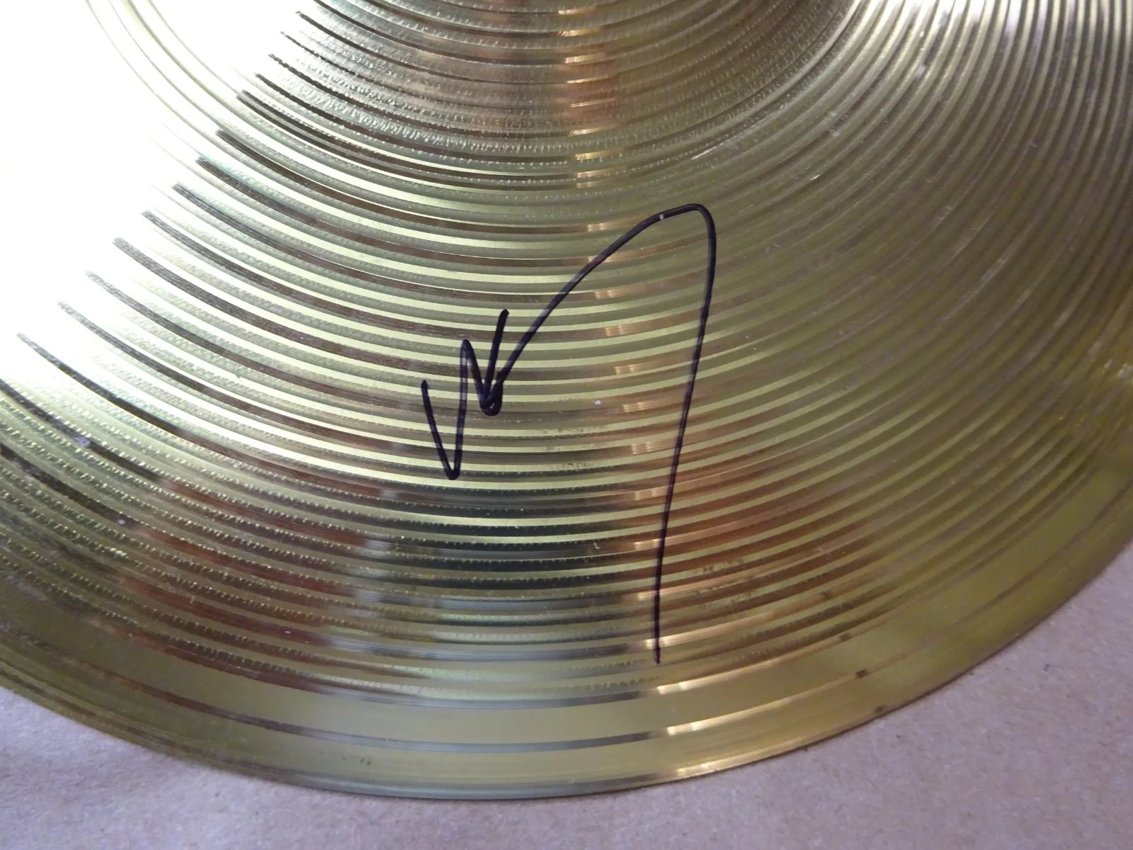 Signed The Lumineers Wesley Schultz & Jeremiah Fraites 10" Splash Cymbal BAS COA, изображение 4