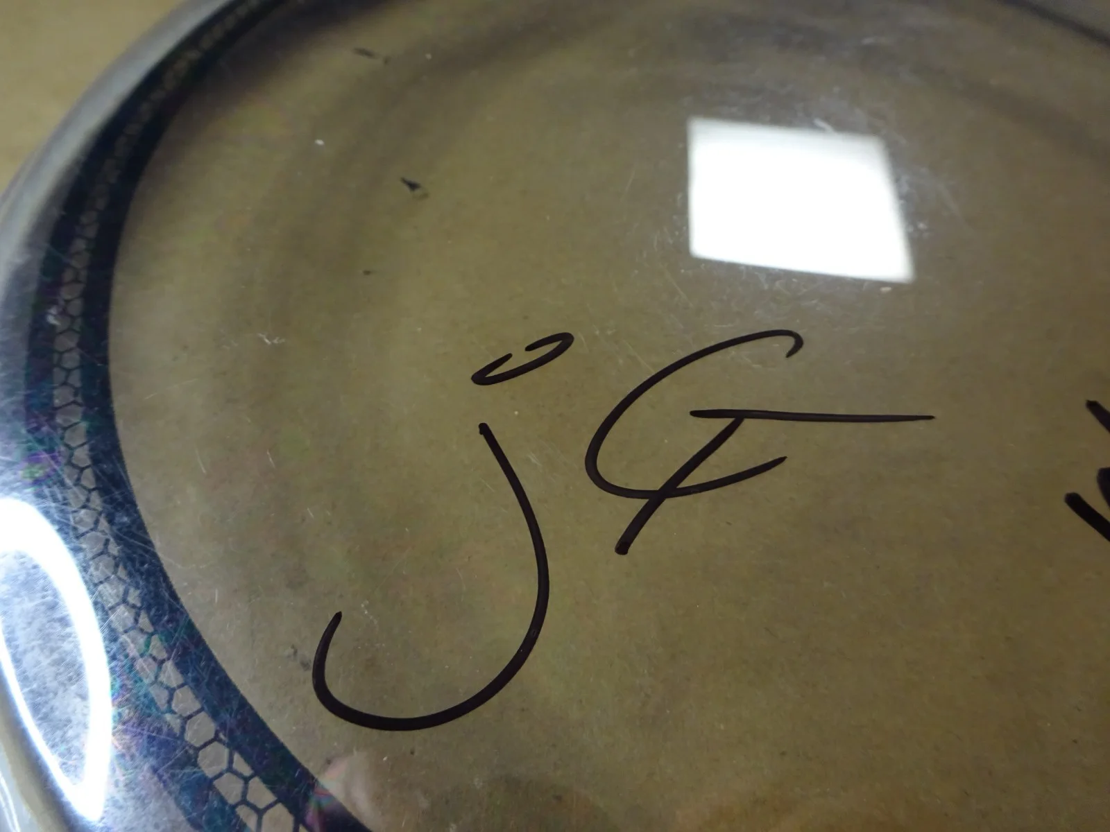 Signed The Lumineers Wesley Schultz & Jeremiah Fraites 8" Drum Head BAS COA, image 3
